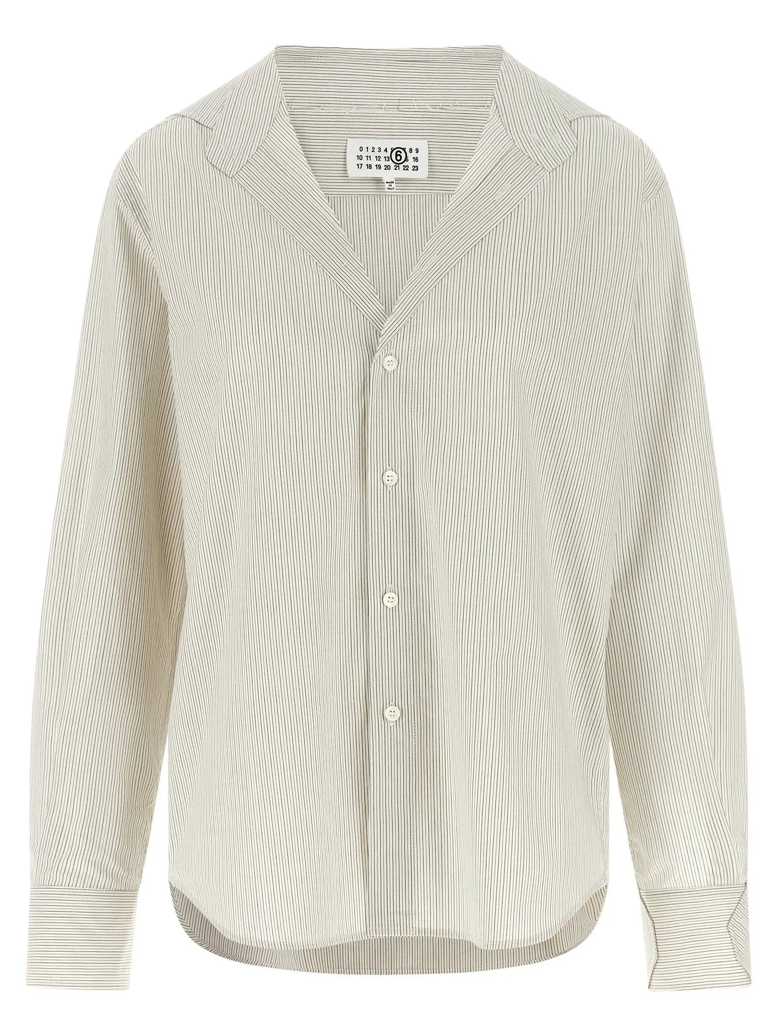 MM6 Maison Margiela Gray Cotton Blouse