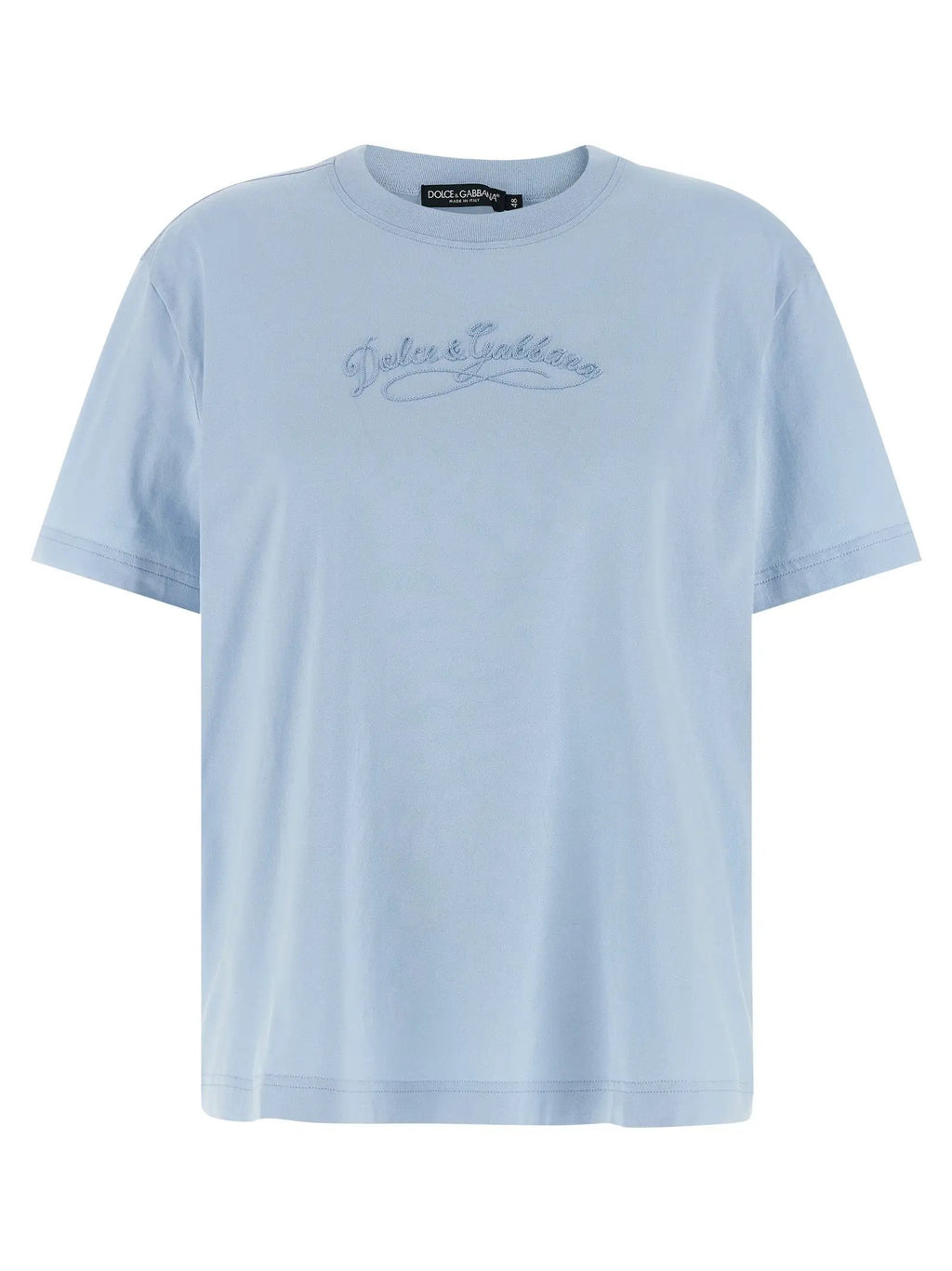 T-shirt en coton bleu Dolce & Gabbana