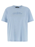 T-shirt en coton bleu Dolce & Gabbana