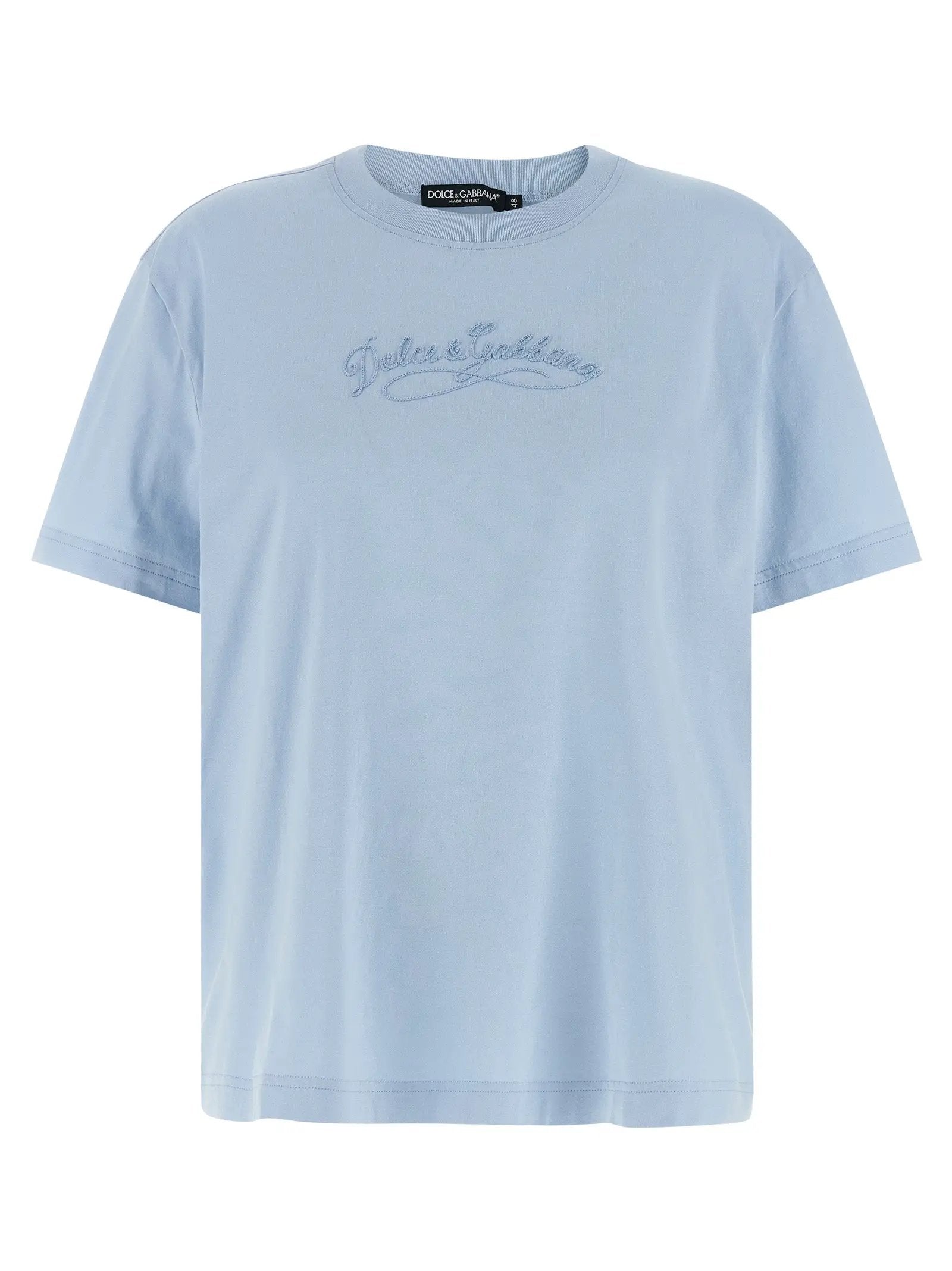 T-shirt en coton bleu Dolce & Gabbana