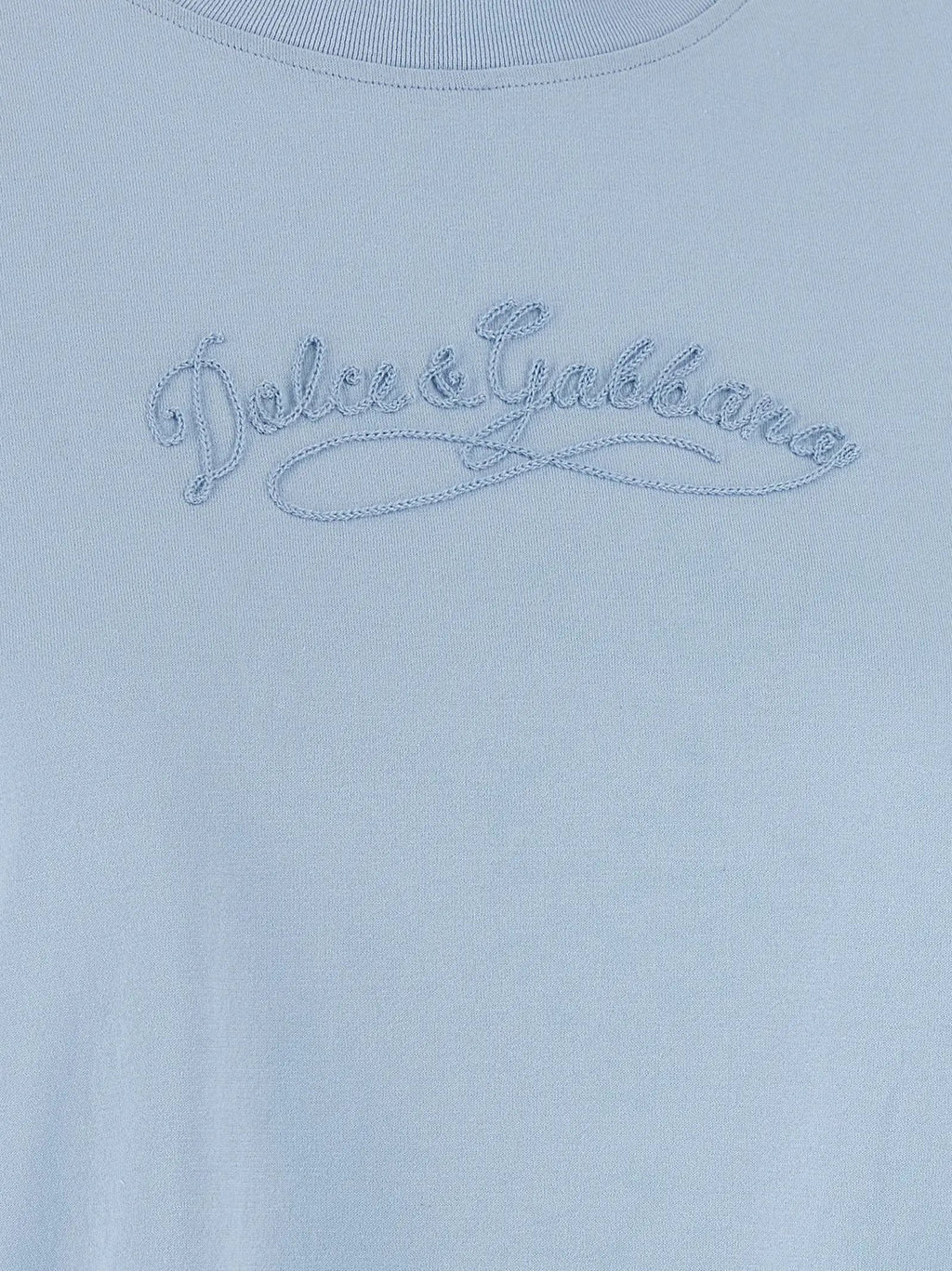 T-shirt en coton bleu Dolce & Gabbana