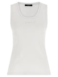 Balmain White Cotton Tank Tops