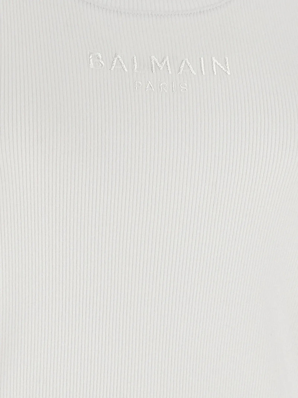 Balmain White Cotton Tank Tops