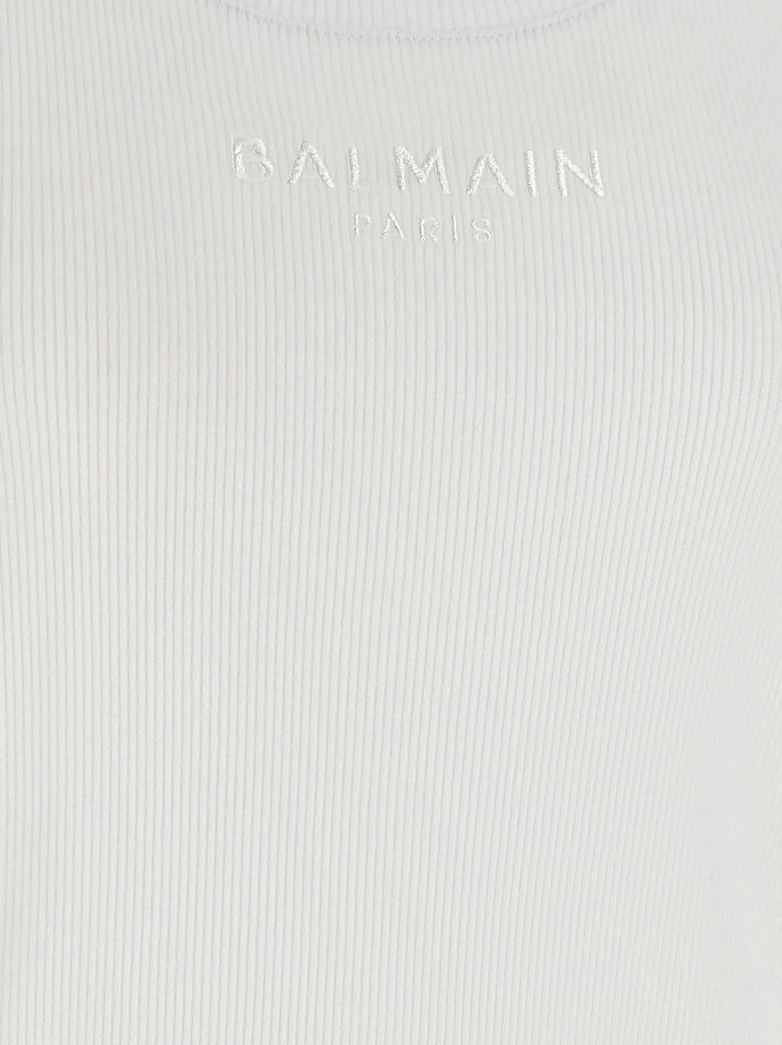 Balmain White Cotton Tank Tops