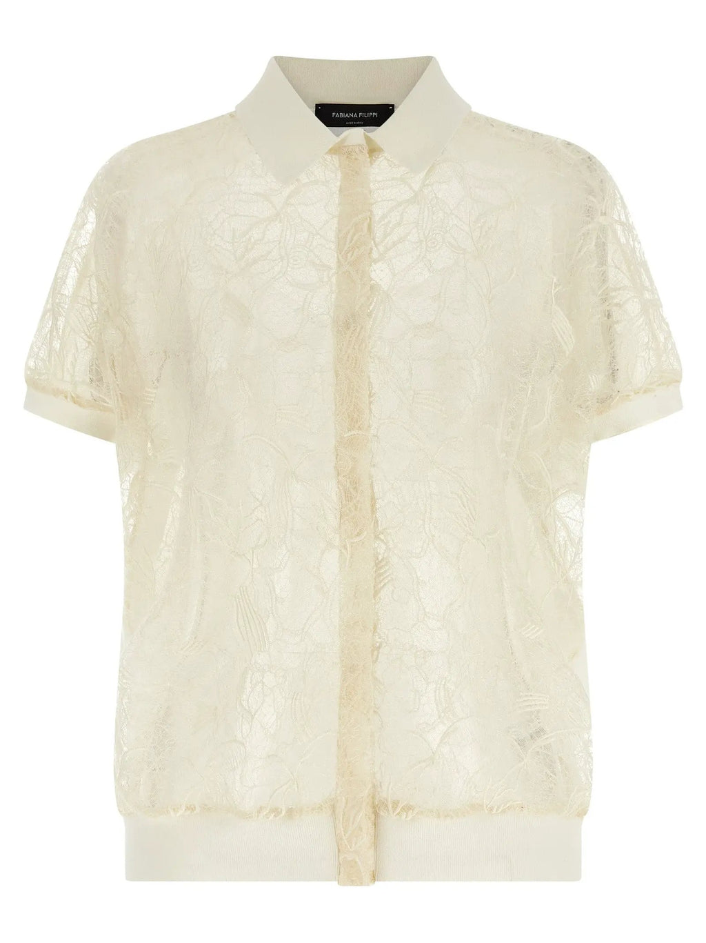 Fabiana Filippi Beige Silk Cardigan