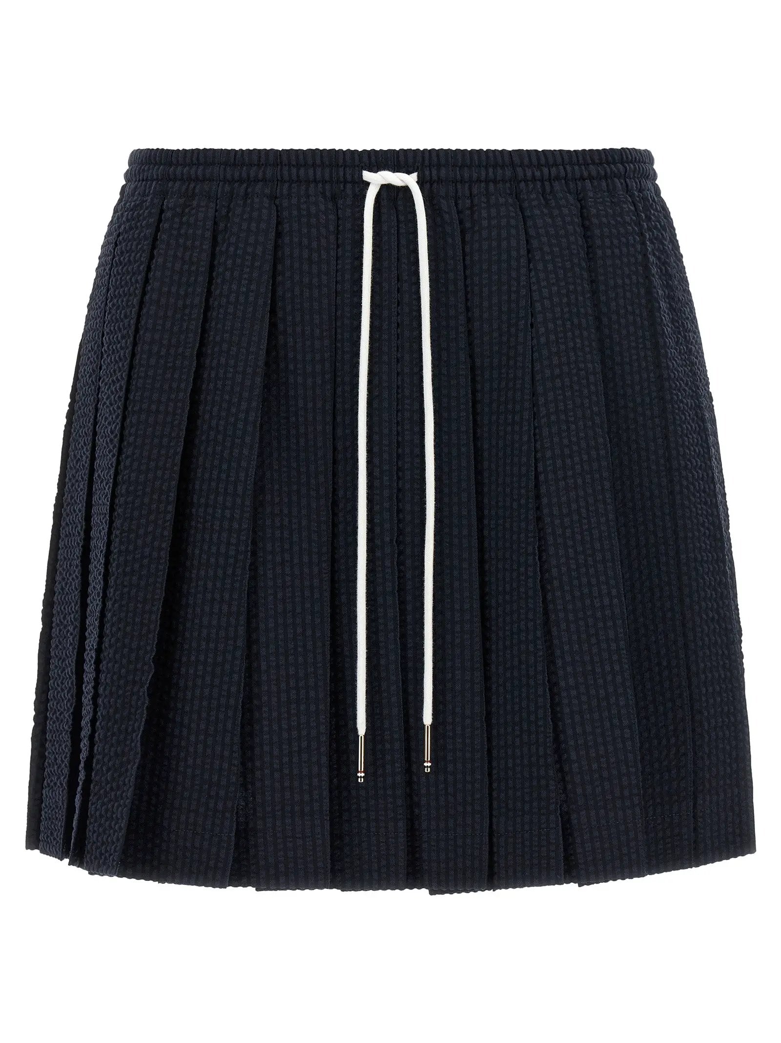 Thom Browne Blue Wool Long Skirt