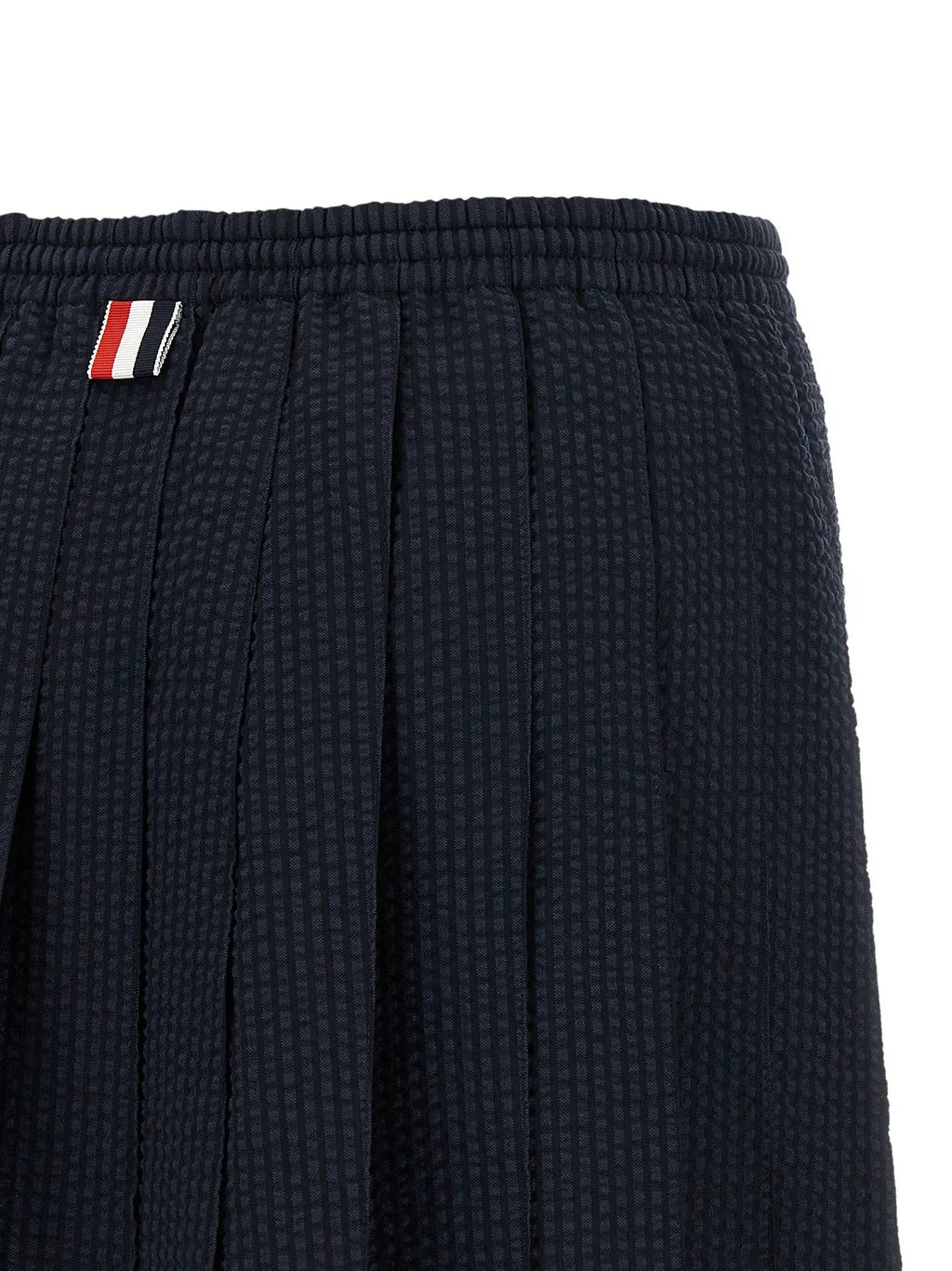 Thom Browne Blue Wool Long Skirt