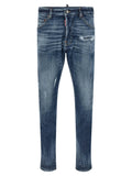 Dsquared² Blue Cotton Slim Fit Jeans