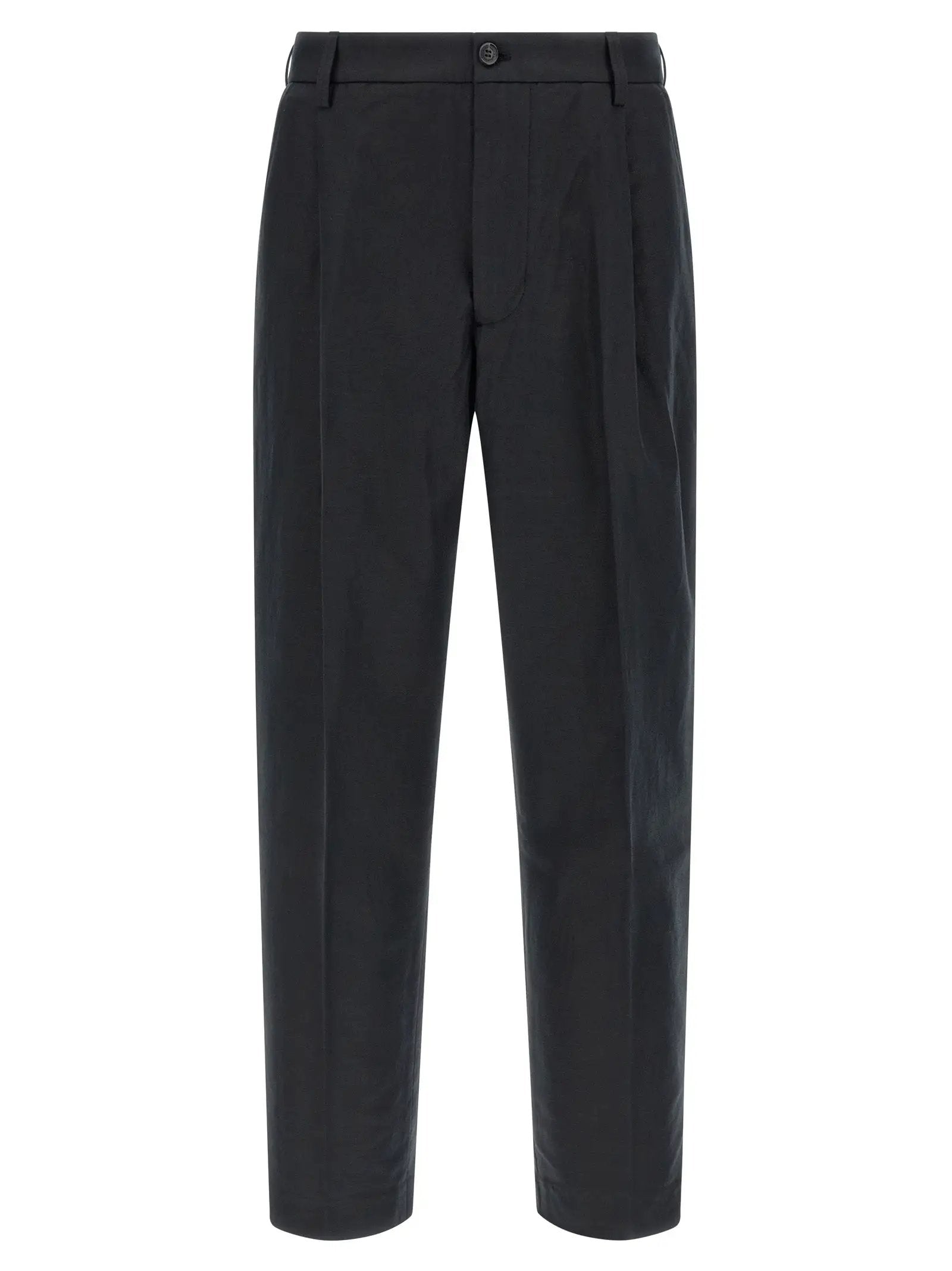 Department 5 Black Cotton Casual Pants