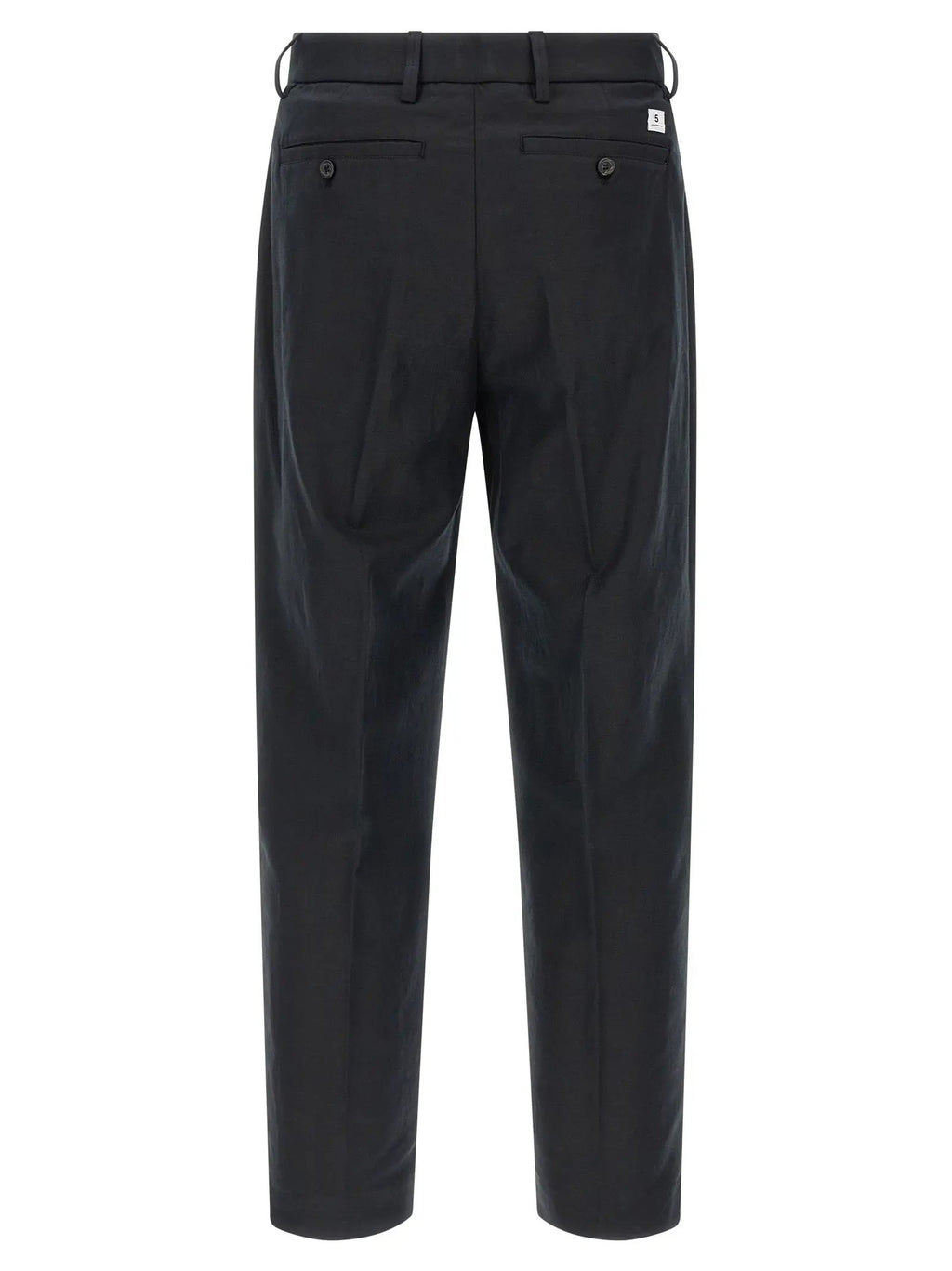 Department 5 Black Cotton Casual Pants