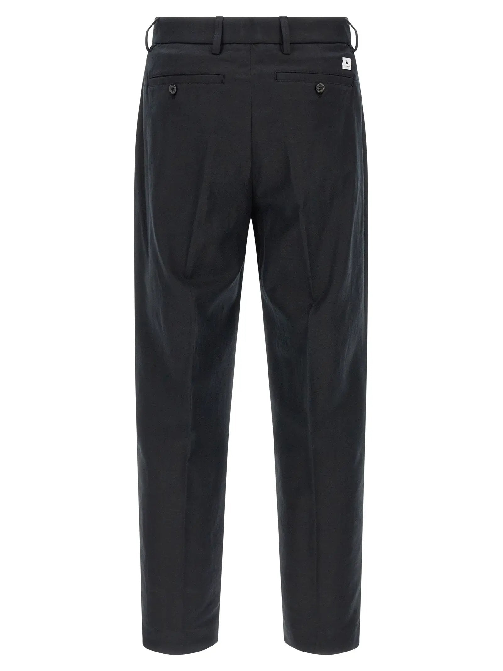 Department 5 Black Cotton Casual Pants
