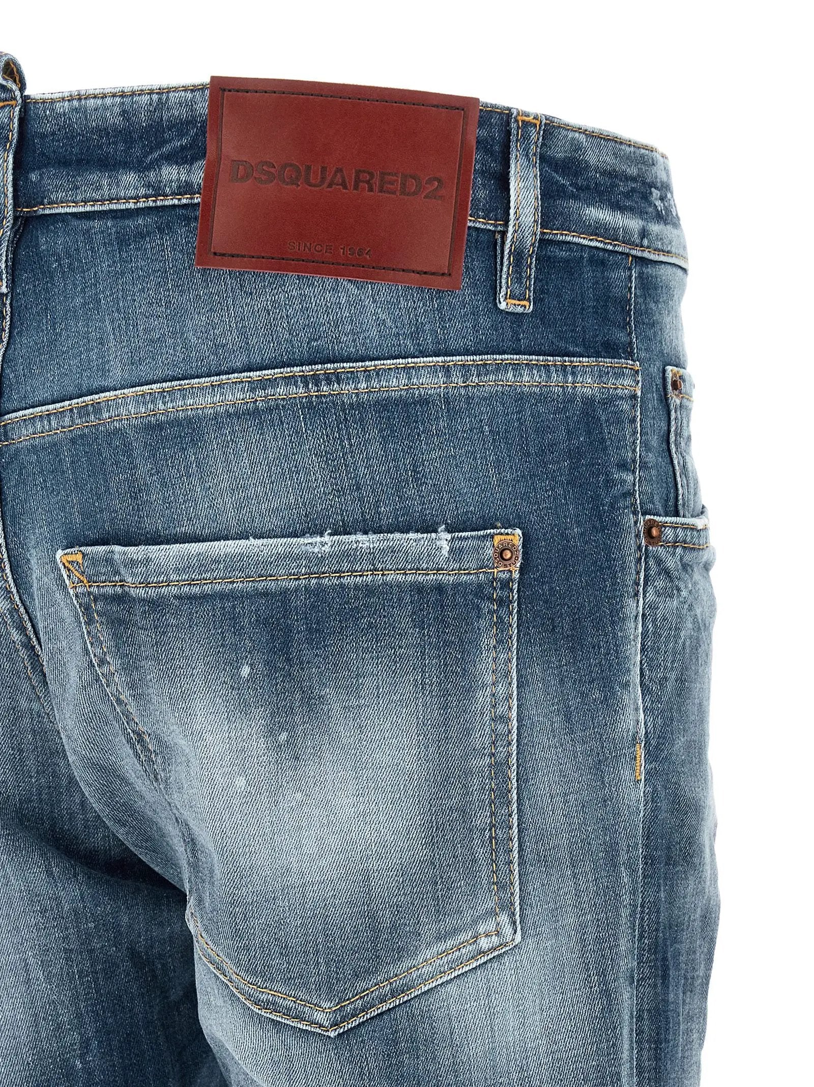 Dsquared² Blue Cotton Boyfriend Jeans