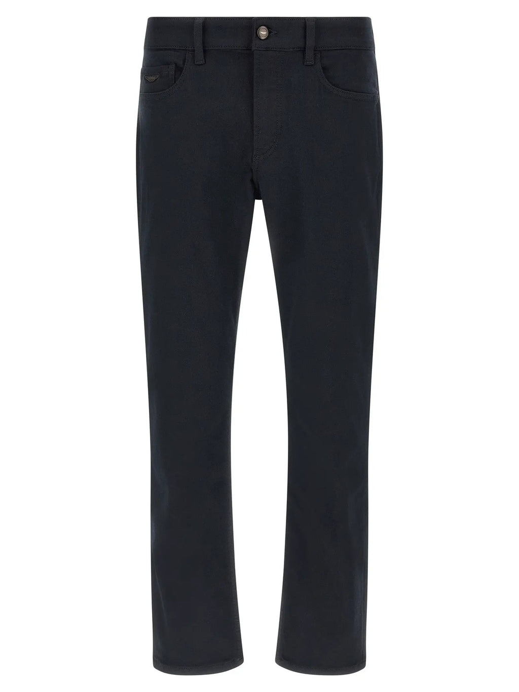 Hugo Boss Blue Polyester Straight-Leg Jeans