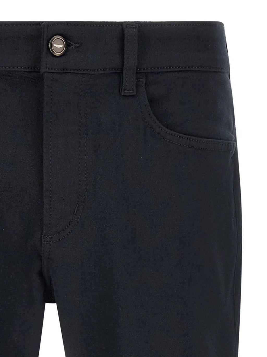 Hugo Boss Blue Polyester Straight-Leg Jeans