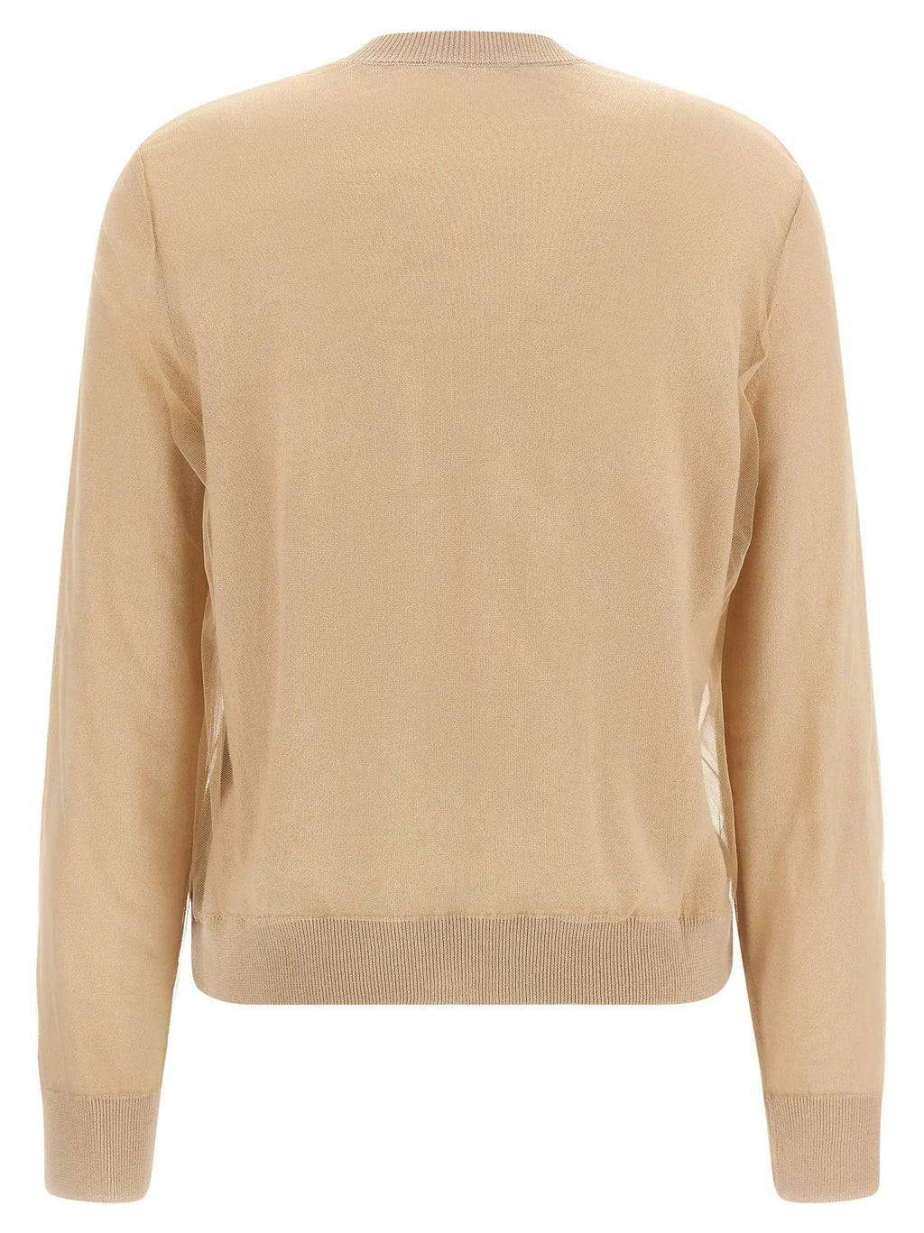 Fabiana Filippi Brown Virgin Wool Cardigan