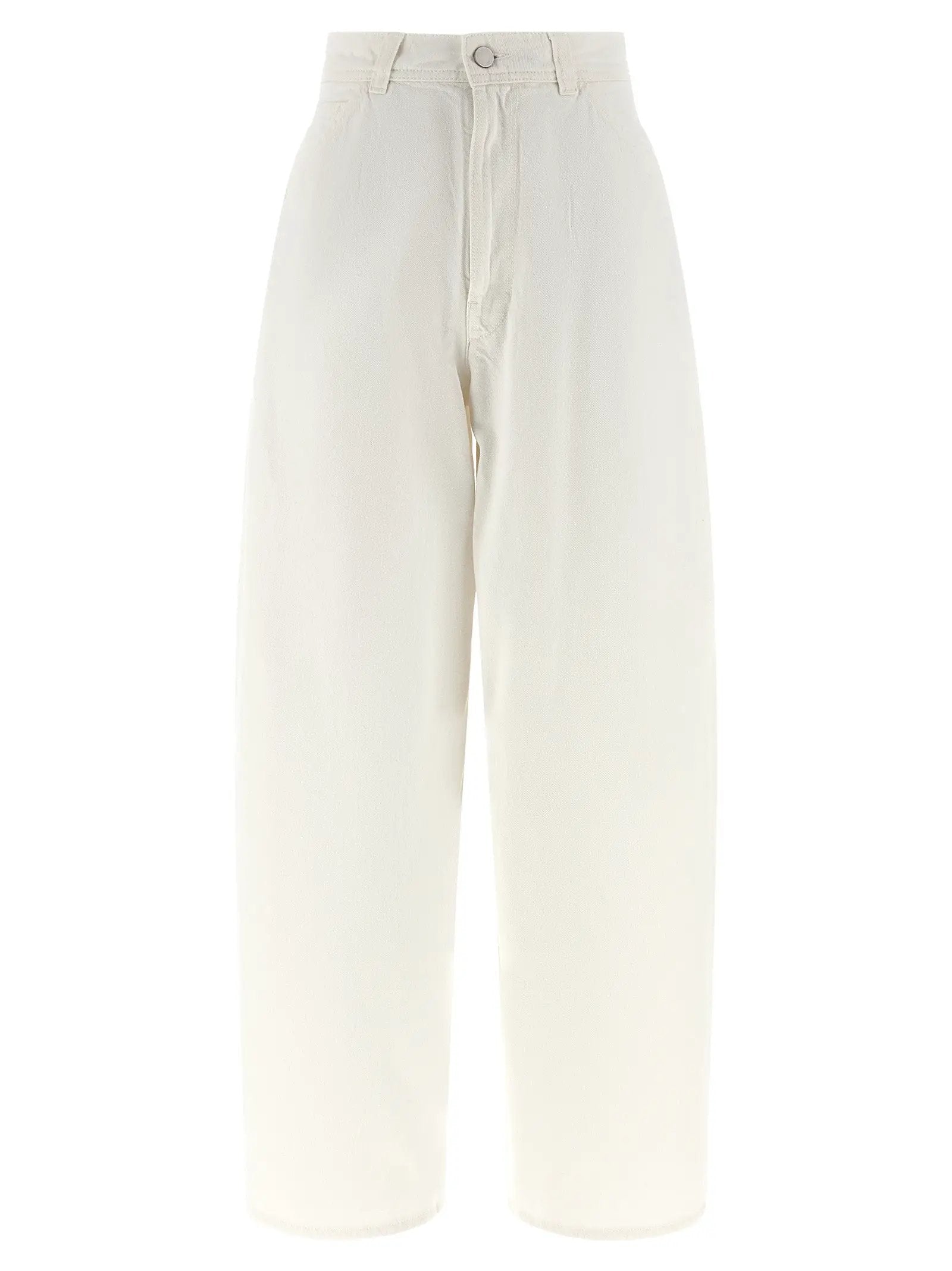 Lemaire White Cotton Jeans Denim