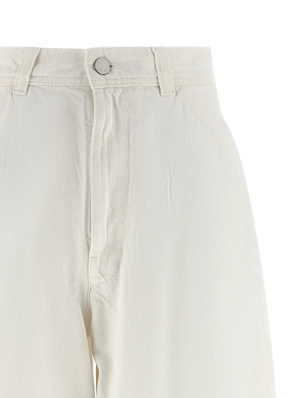 Lemaire White Cotton Jeans Denim