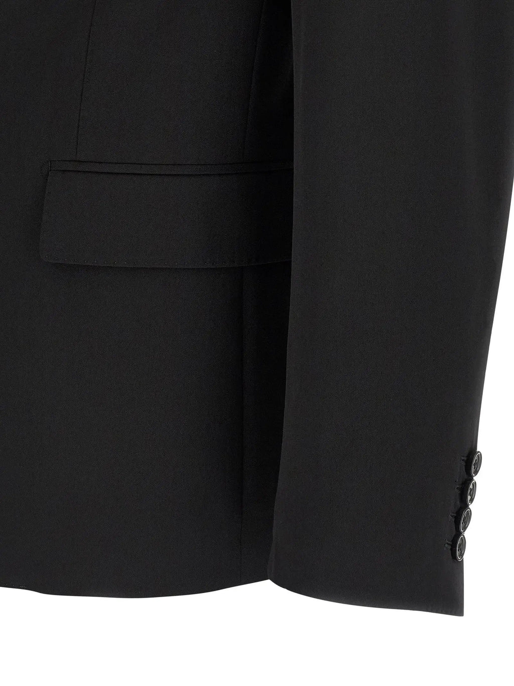 Dolce & Gabbana Black Virgin Wool Blazer