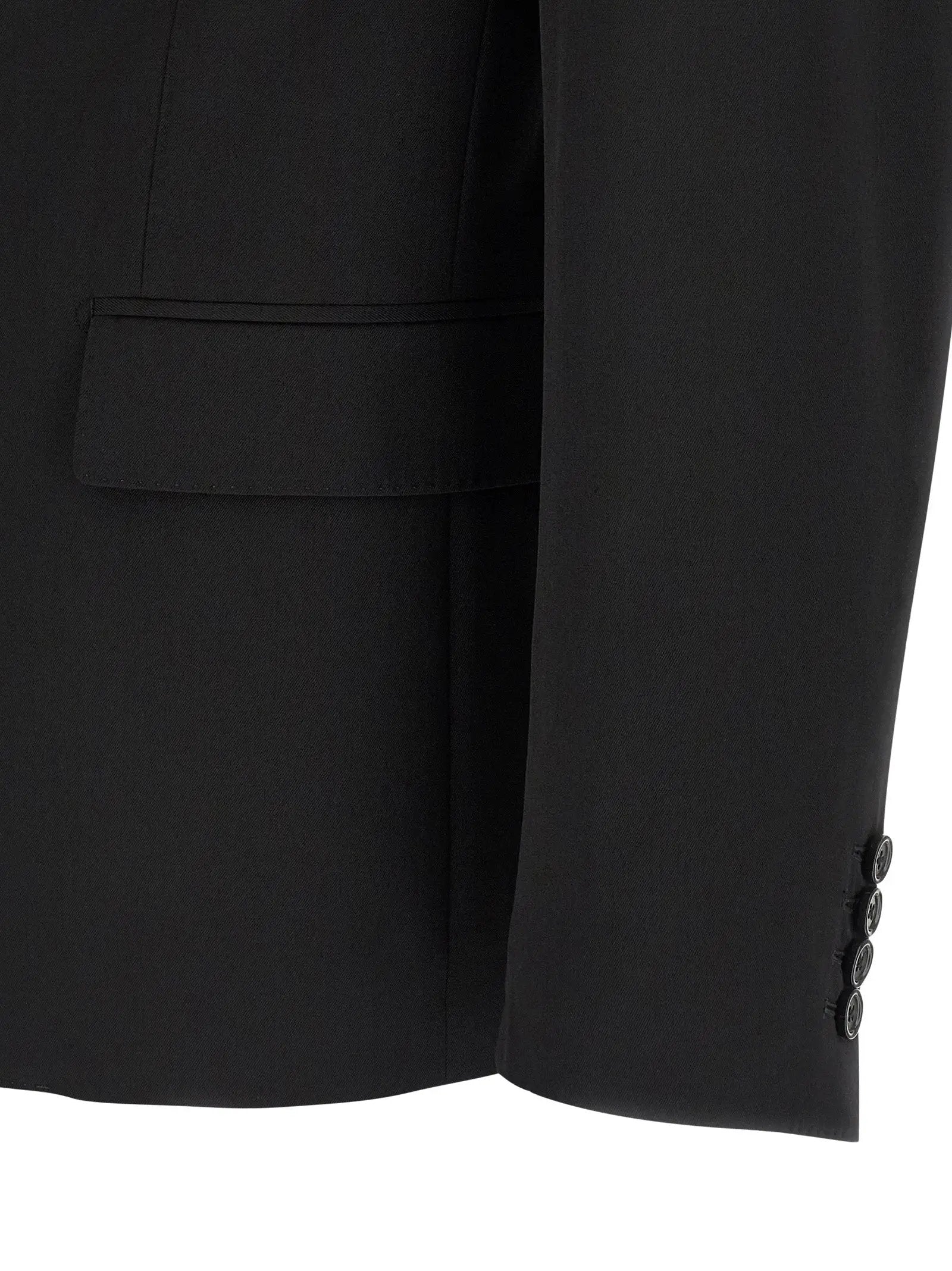 Dolce & Gabbana Black Virgin Wool Blazer