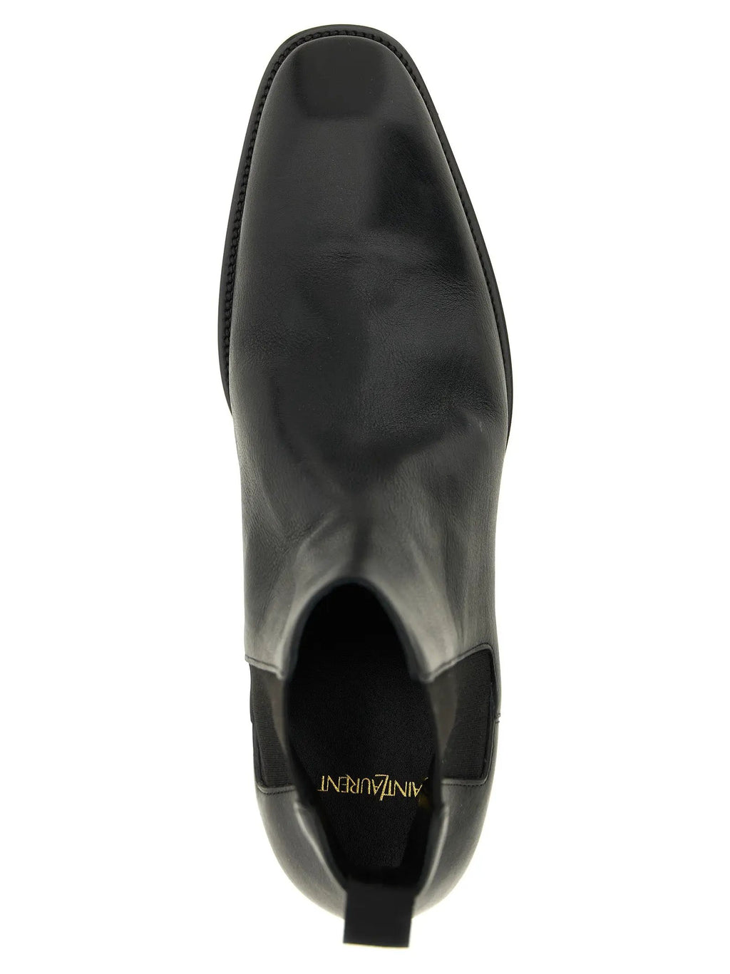 Saint Laurent Black Calfskin Chelsea Boots