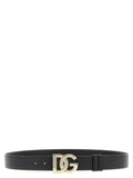 Dolce & Gabbana Black Calfskin Regular Belt