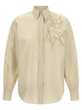 Brunello Cucinelli Beige Cotton Blouse