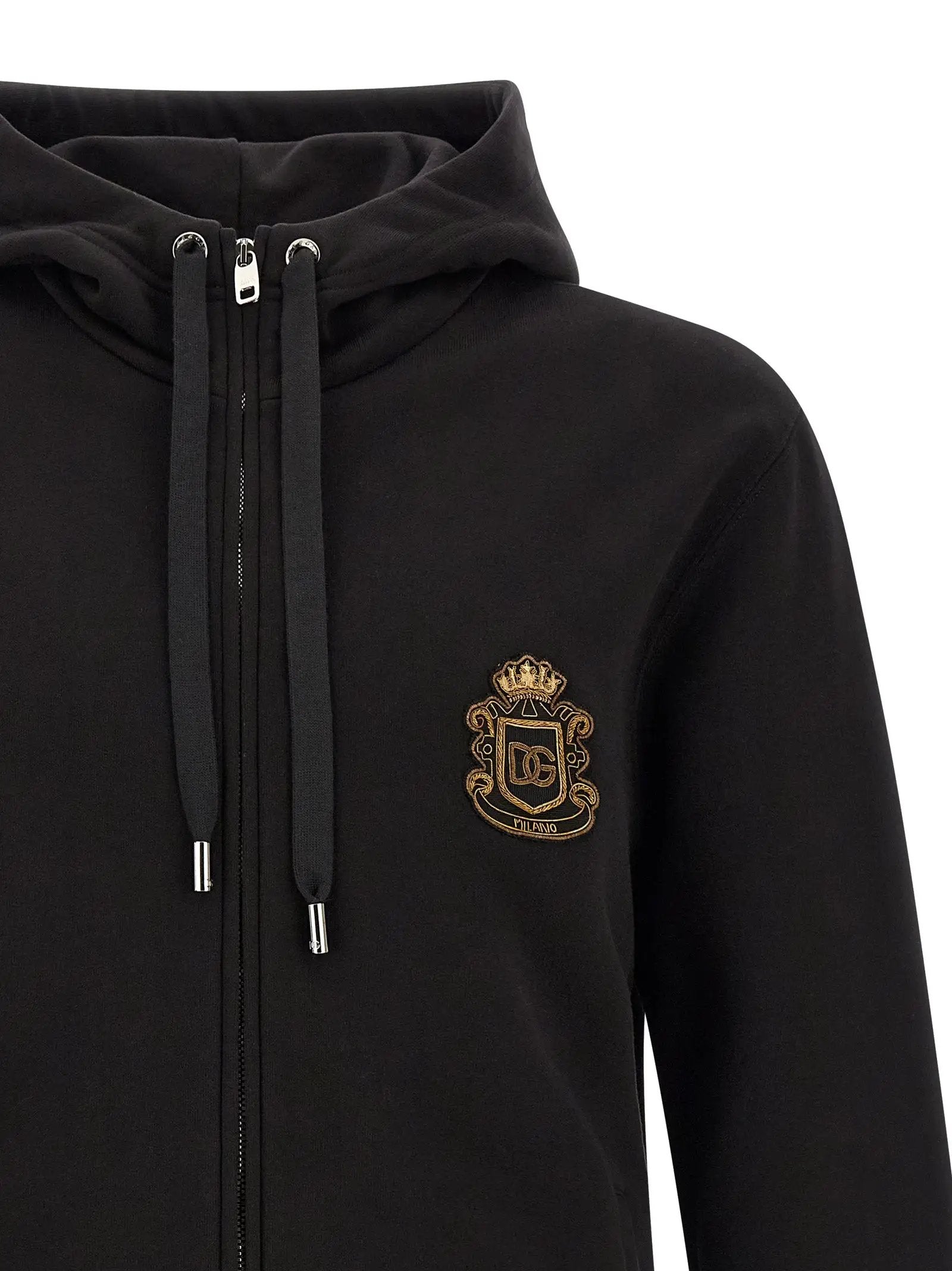 Dolce & Gabbana Black Cotton Sweatshirt