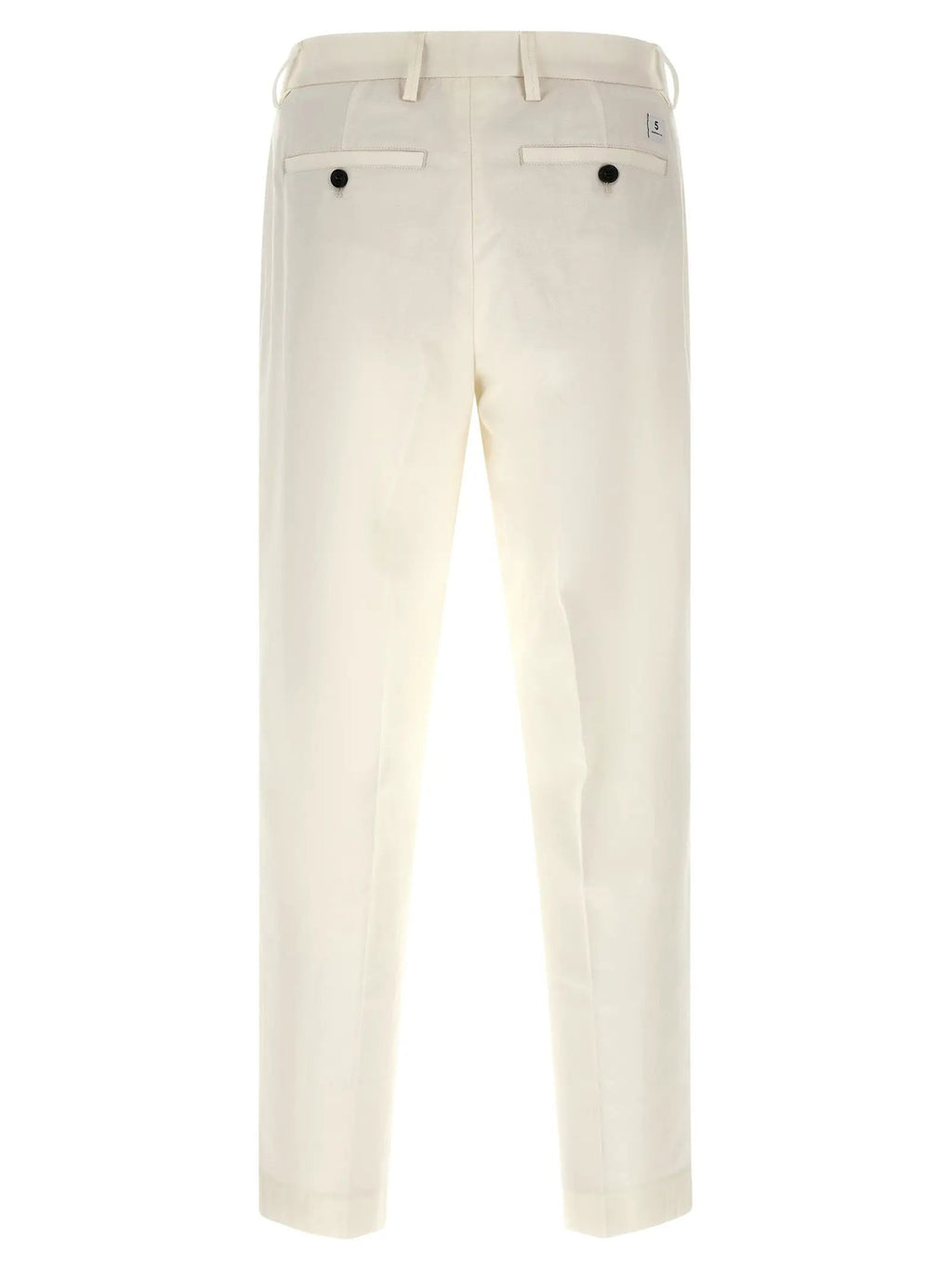 Department 5 White Cotton Casual Pants