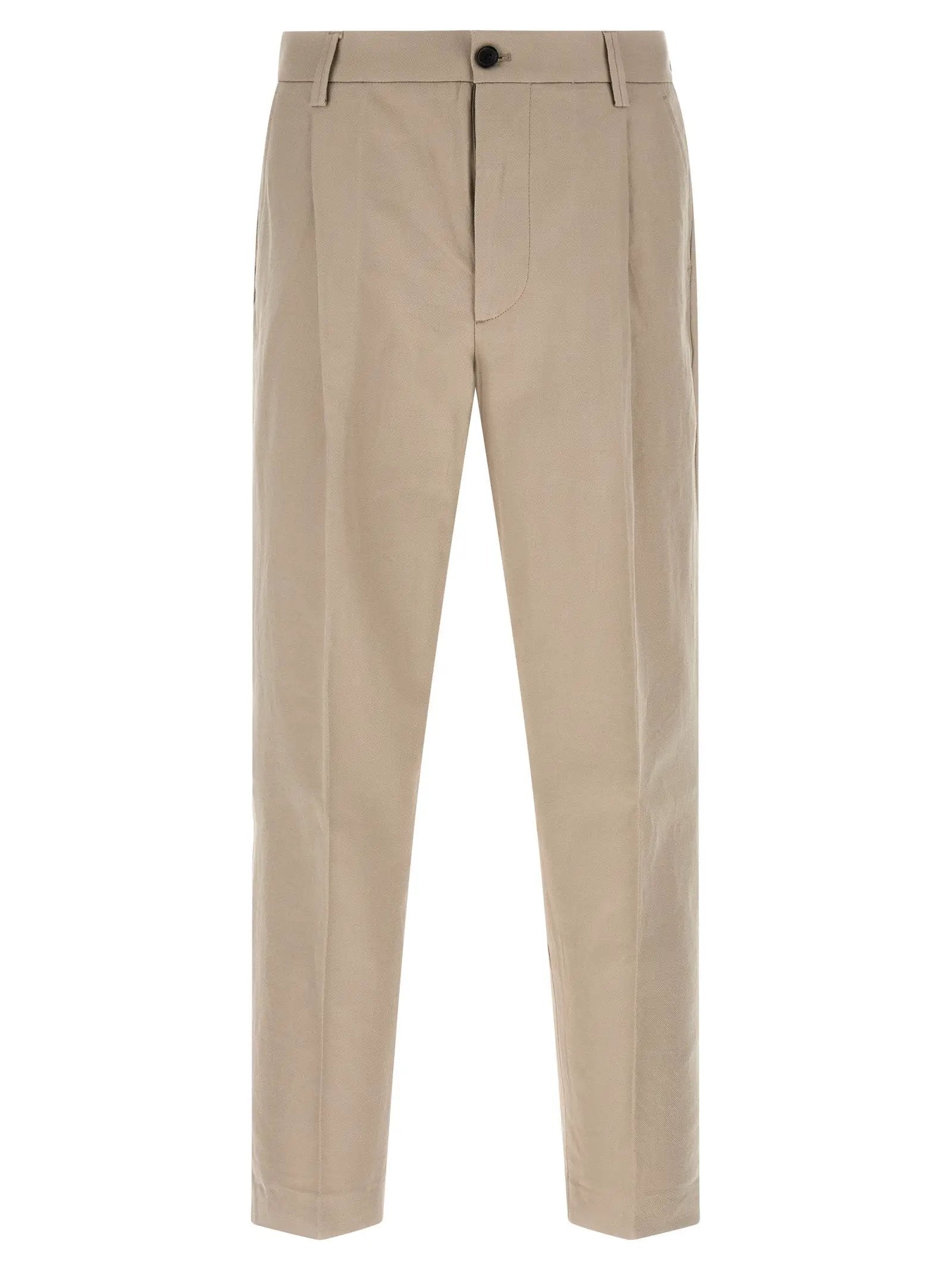 Department 5 Beige Cotton Casual Pants