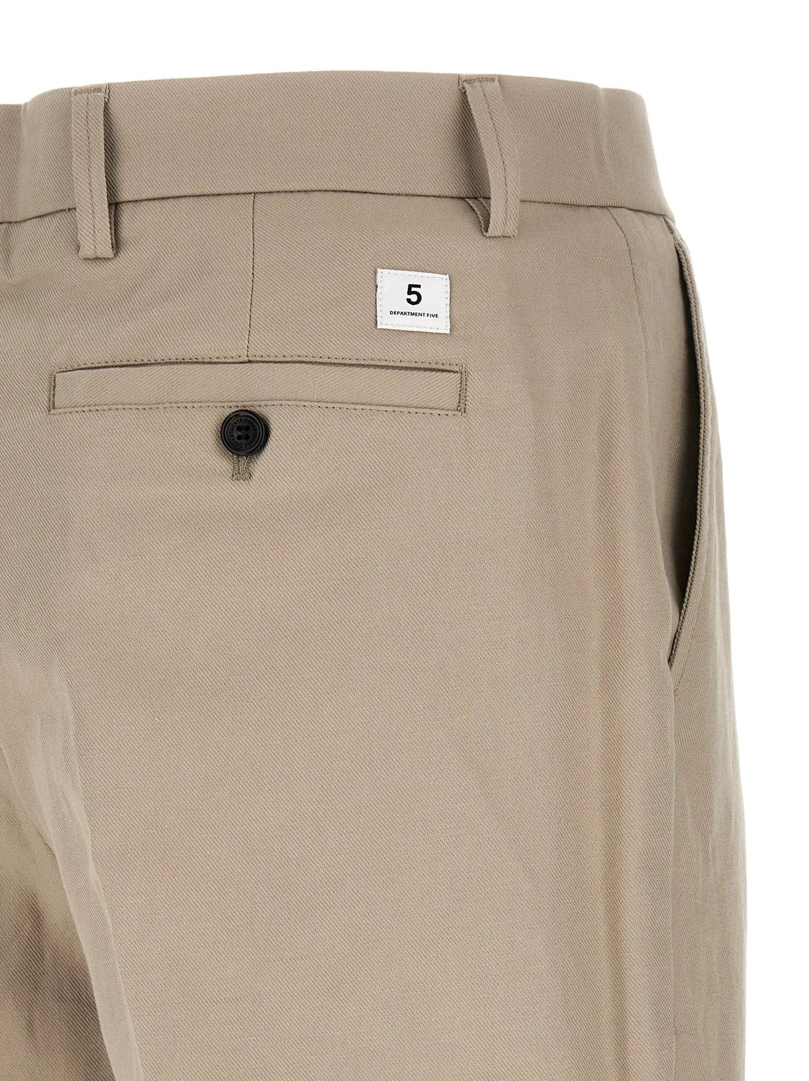 Department 5 Beige Cotton Casual Pants