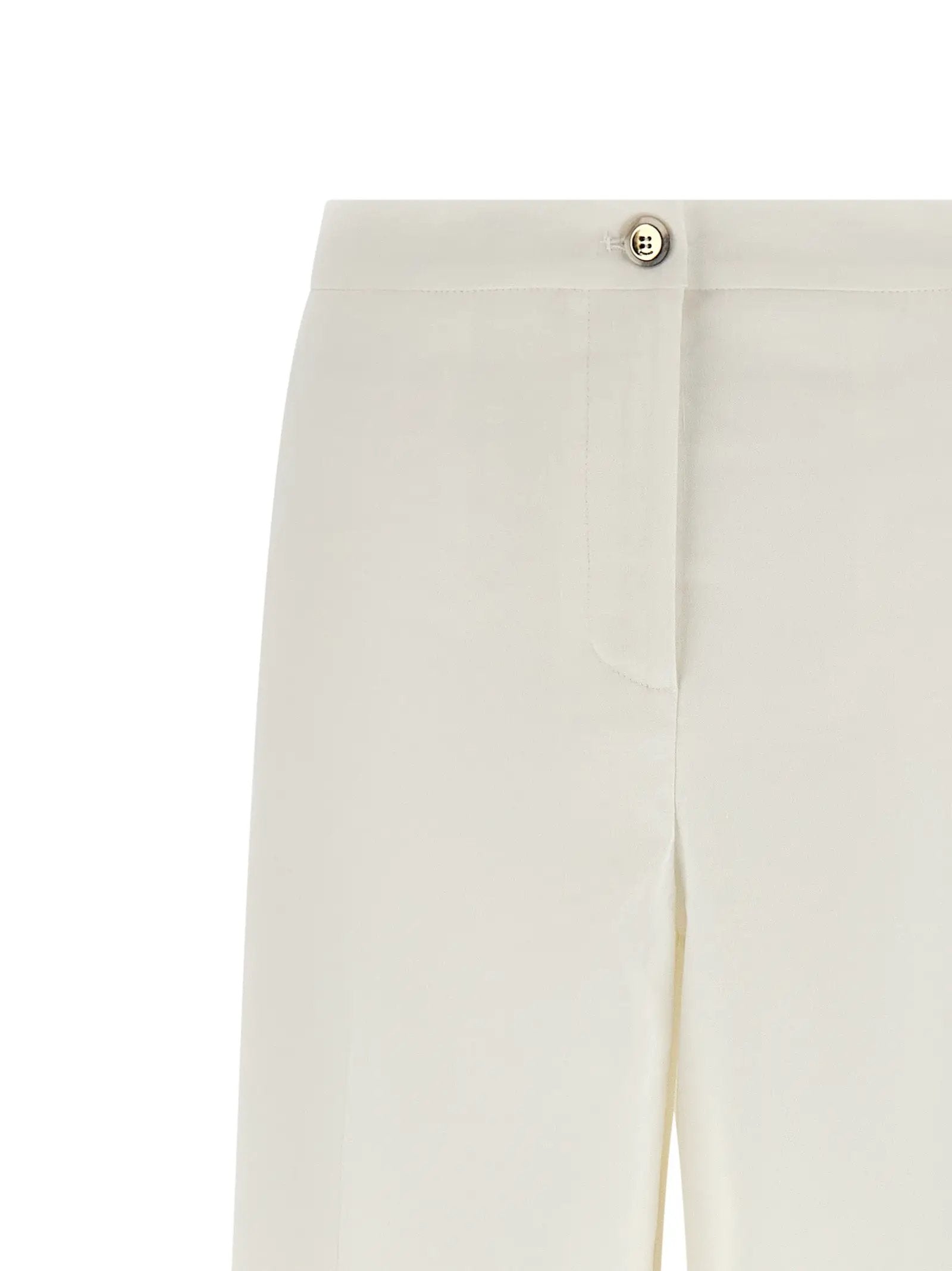 PINKO White Linen Casual Pants