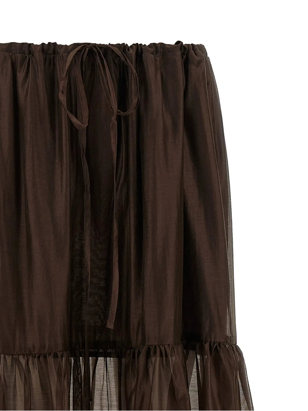 Twinset Brown Lycra Mini Skirt