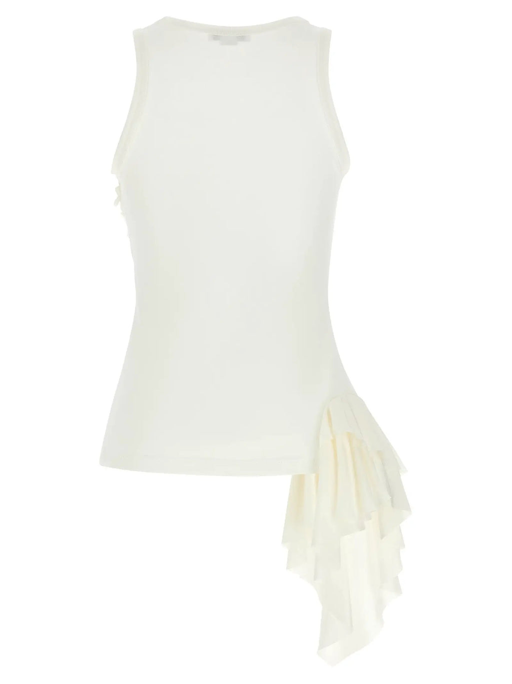 Alexander McQueen White Cotton Tank Tops
