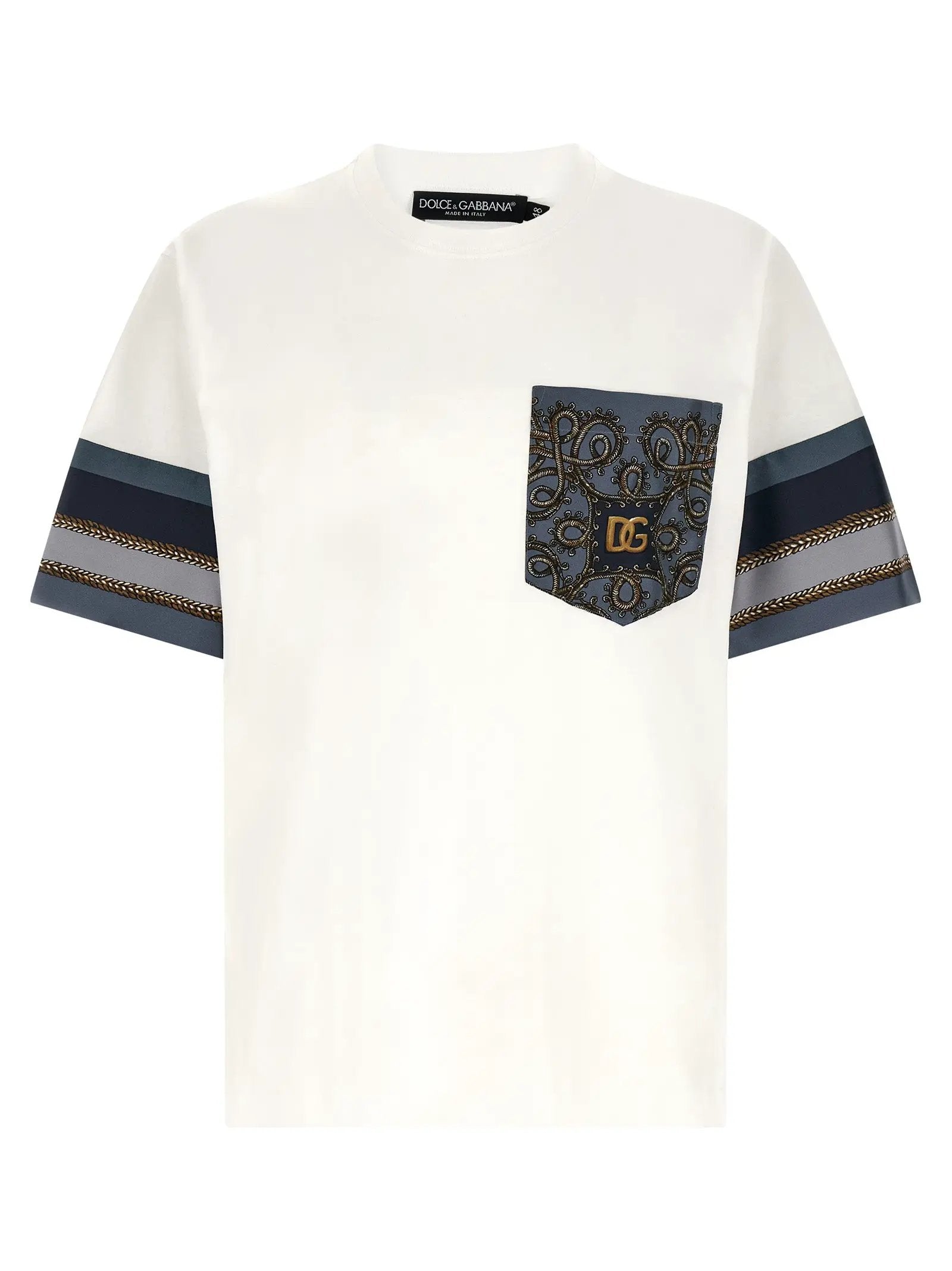 T-shirt blanc en coton Dolce &amp; Gabbana