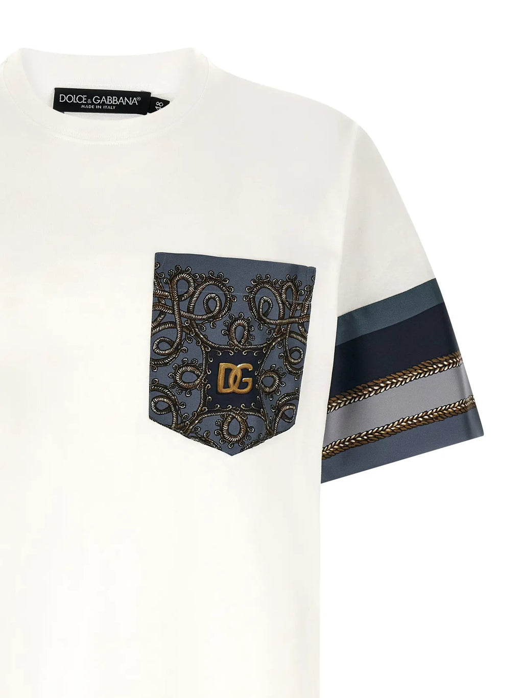 T-shirt blanc en coton Dolce &amp; Gabbana