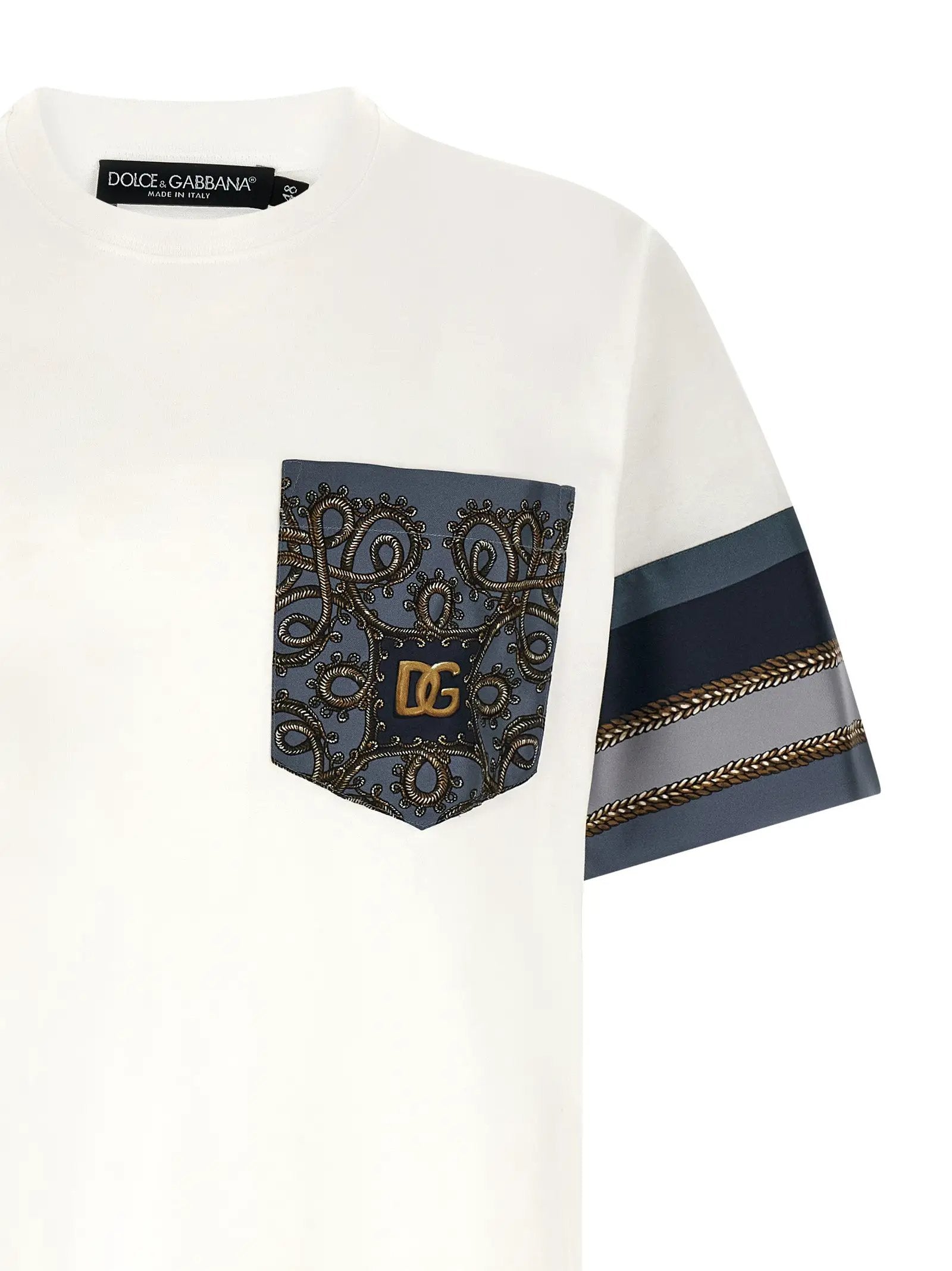 T-shirt blanc en coton Dolce &amp; Gabbana