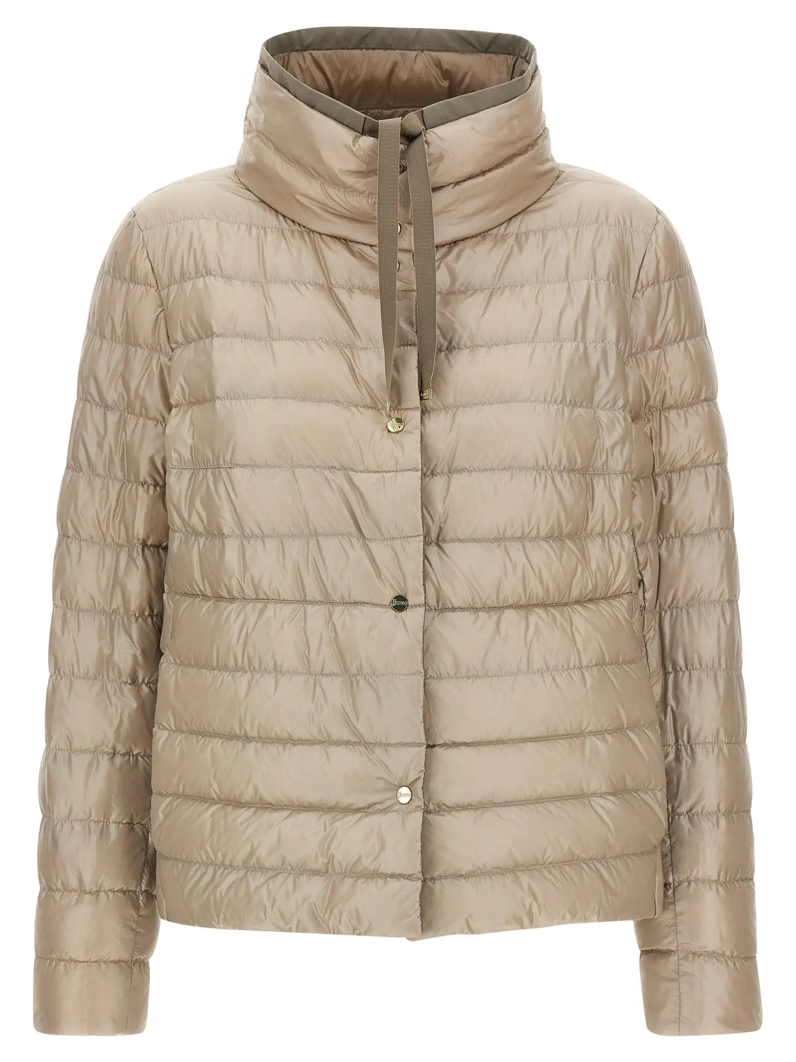 Herno Brown Polyamide Full-Length Jacket