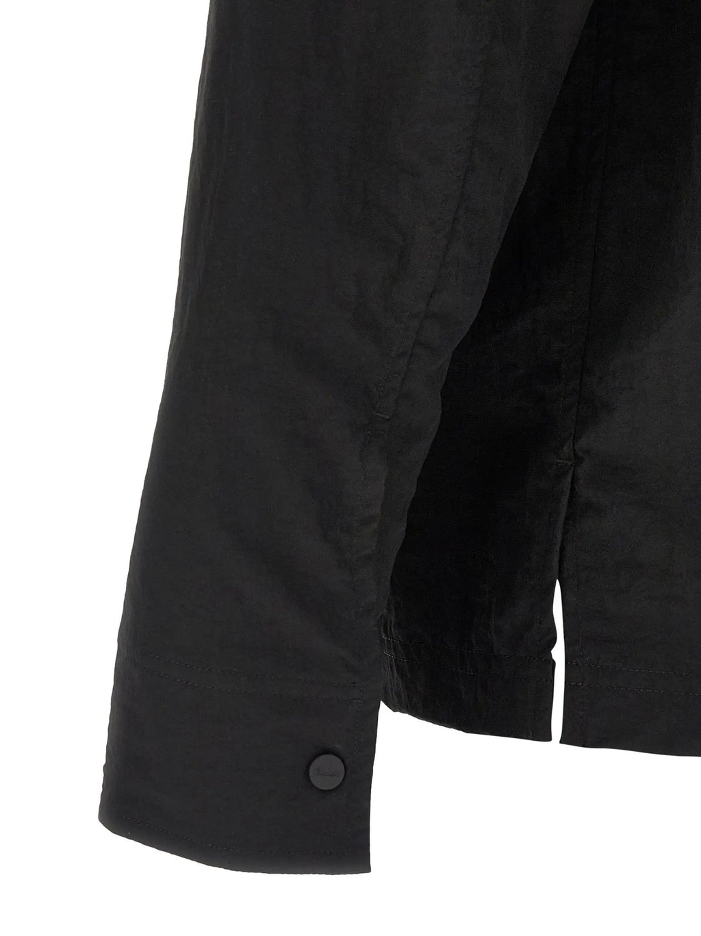 LAMINAR Black Polyamide Full-Length Jacket