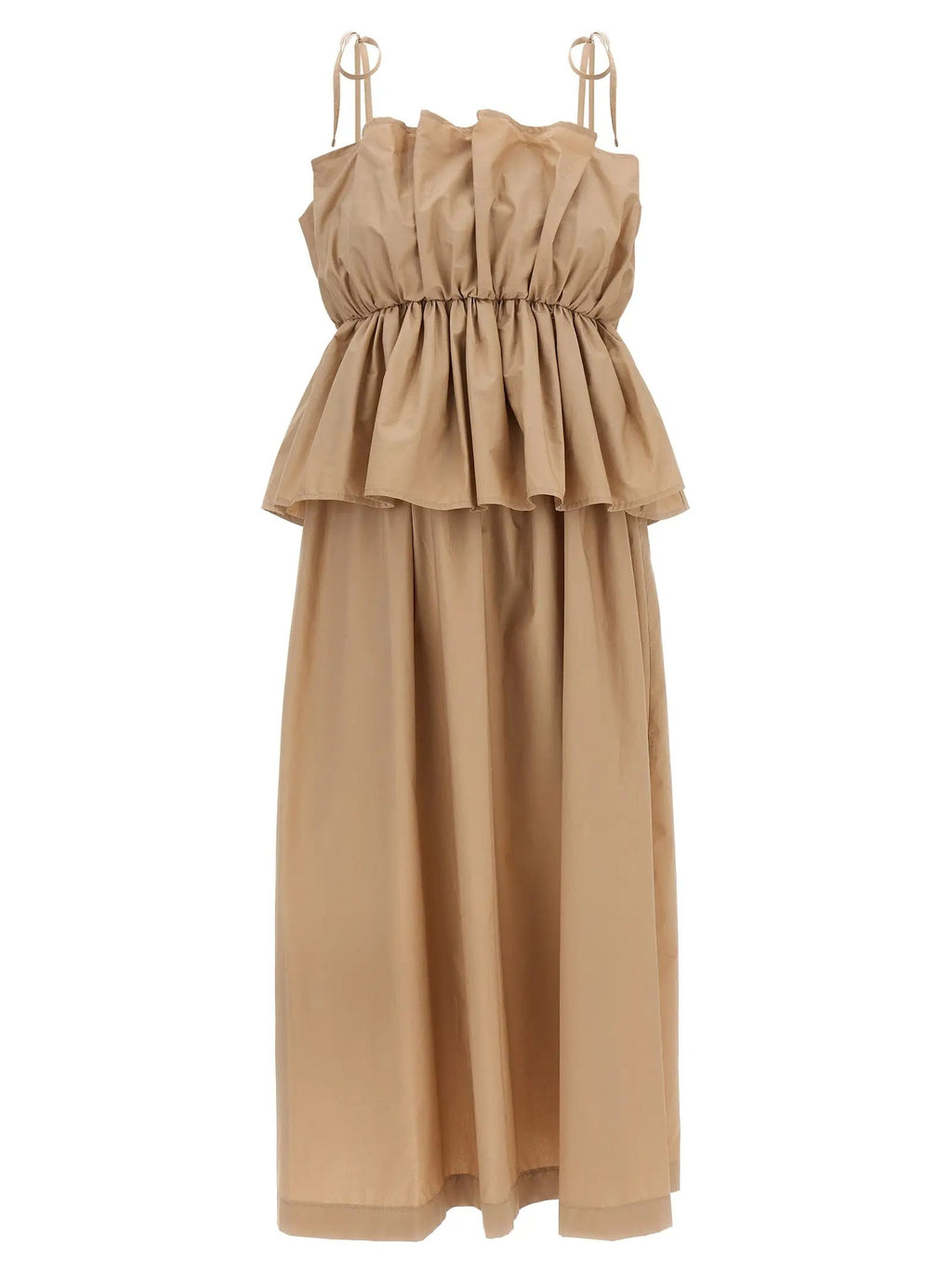 Twinset Beige Cotton Long Dress