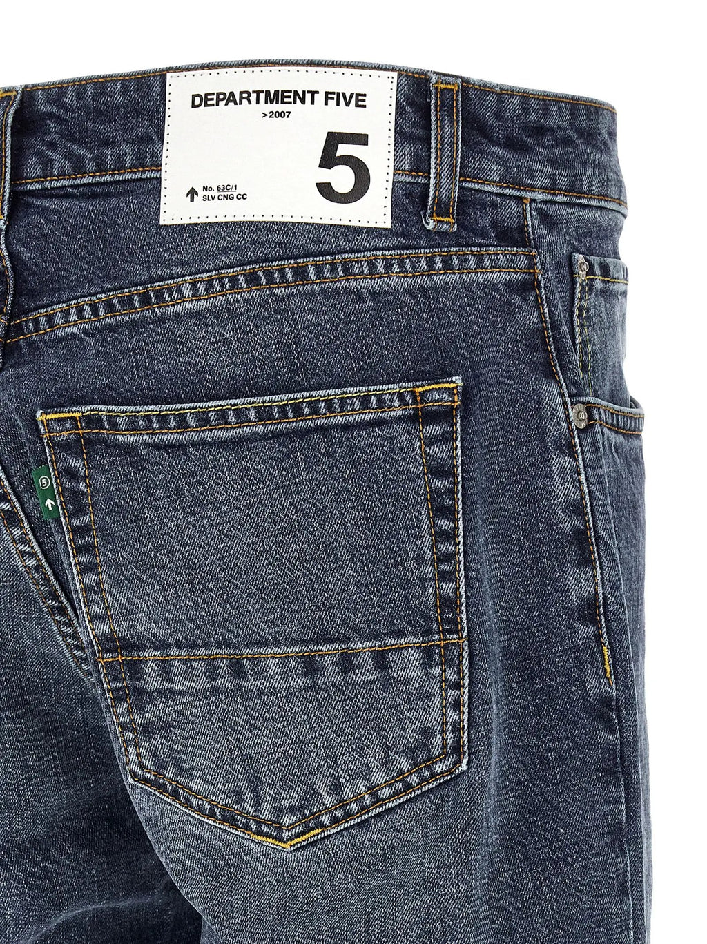 Department 5 Blue Cotton Straight-Leg Jeans