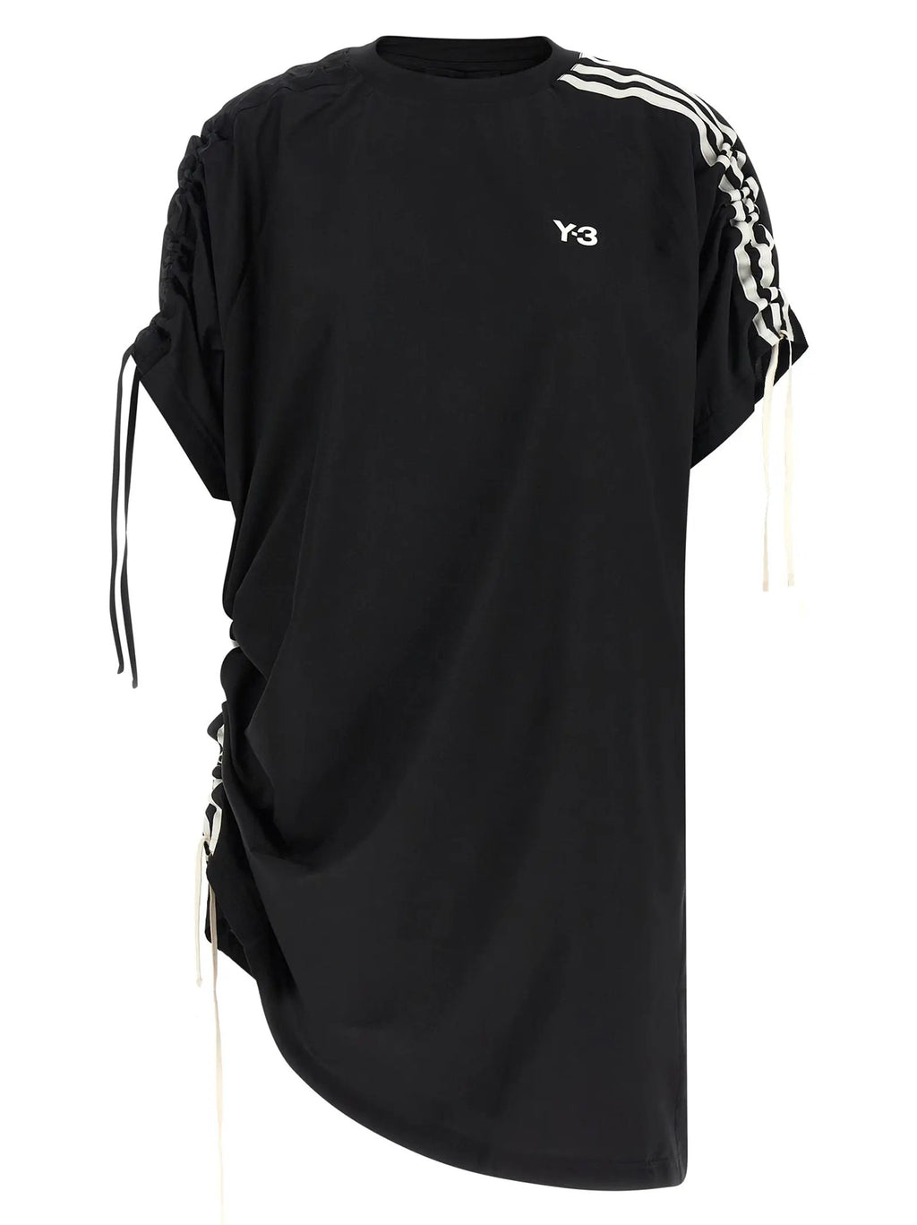 Y-3 Black Polyester Short Dress