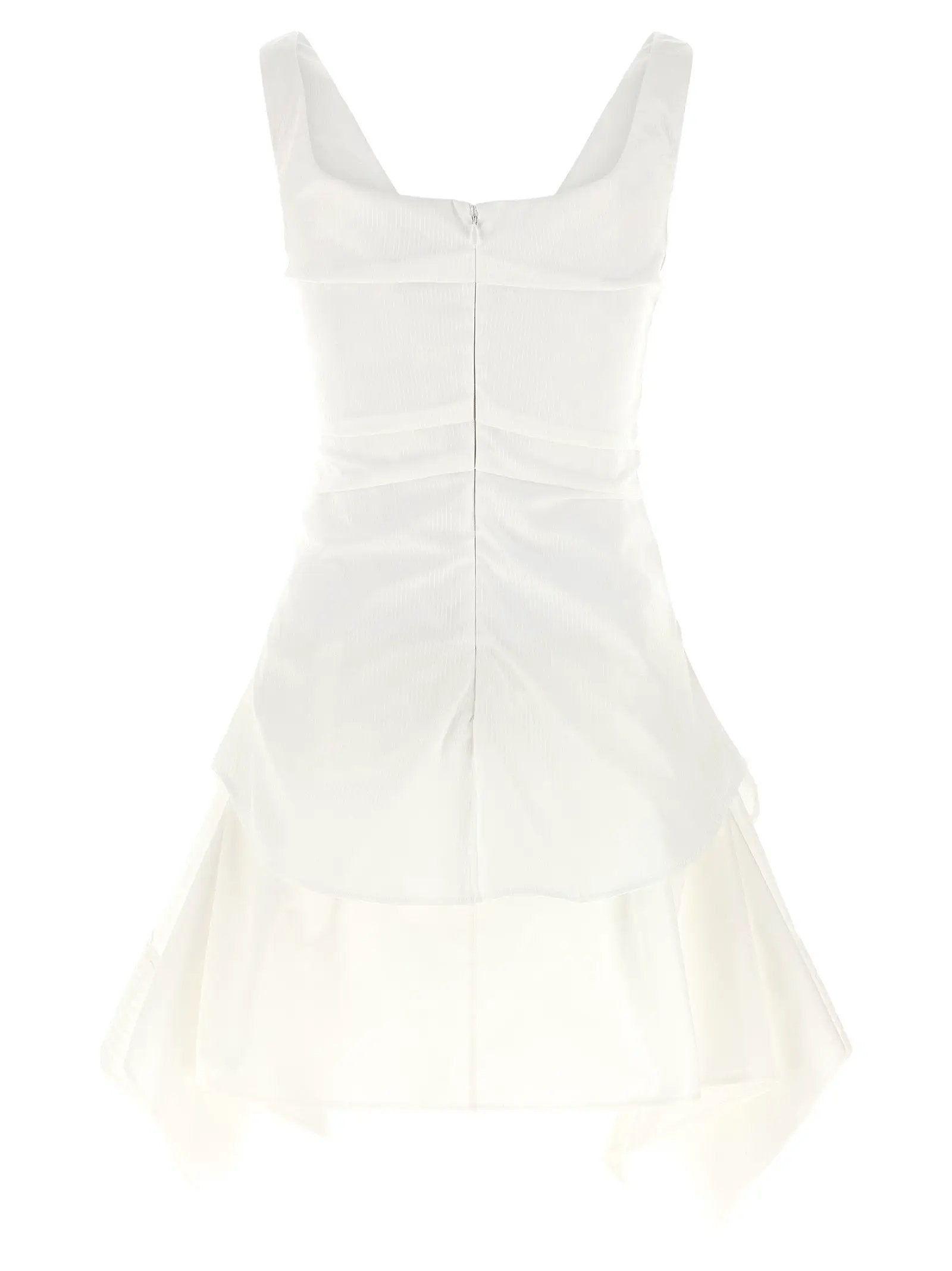 Alexander McQueen White Cotton Short Dress