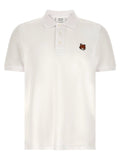 Maison Kitsuné White Cotton Polo Shirt