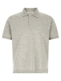 Saint Laurent Gray Cotton Polo Shirt