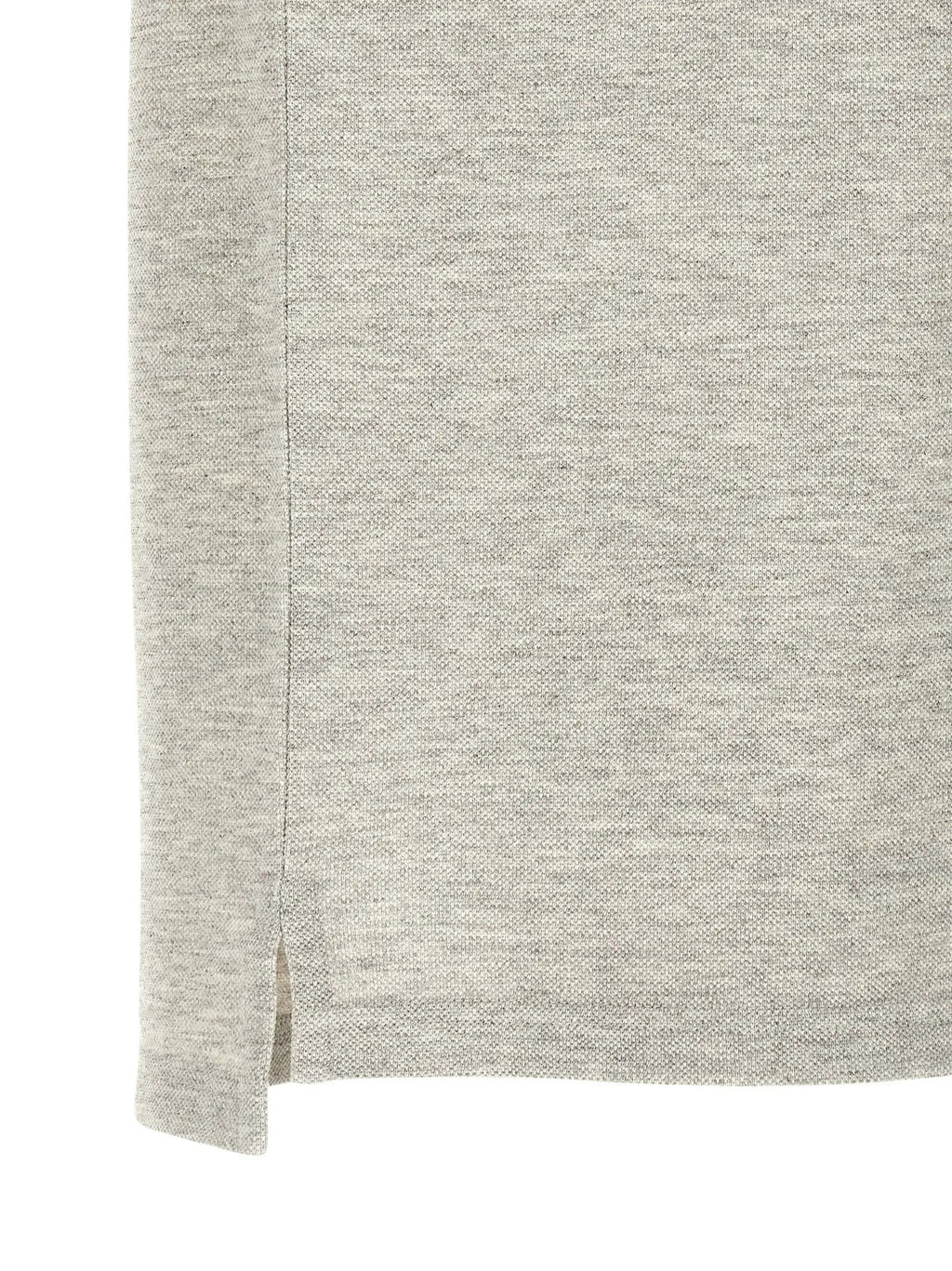 Saint Laurent Gray Cotton Polo Shirt