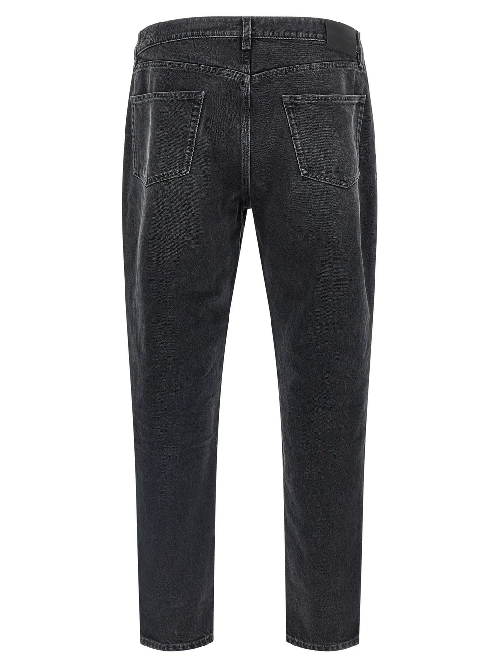 Saint Laurent Black Cotton Straight-Leg Jeans