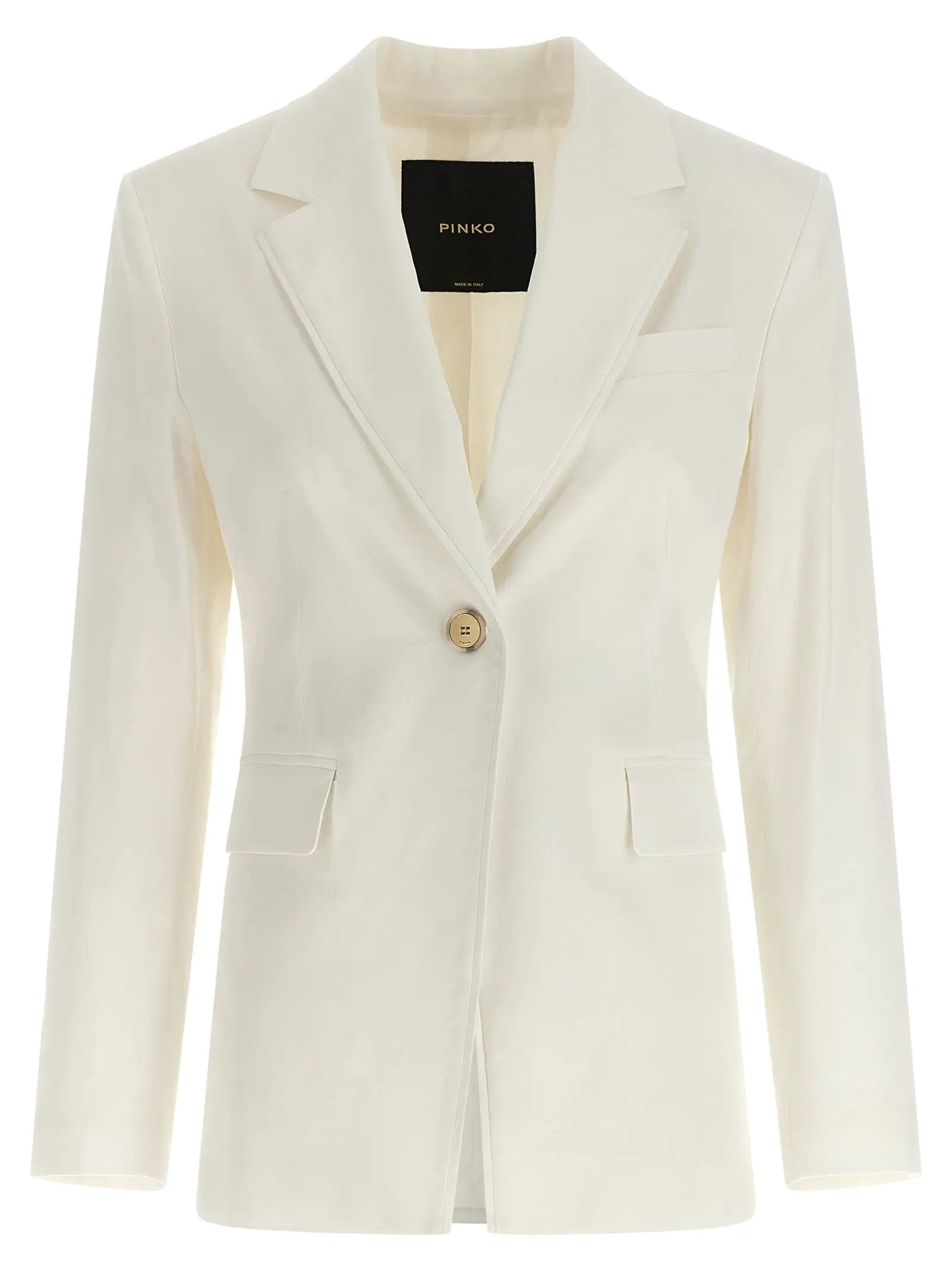 PINKO White Linen Blazer