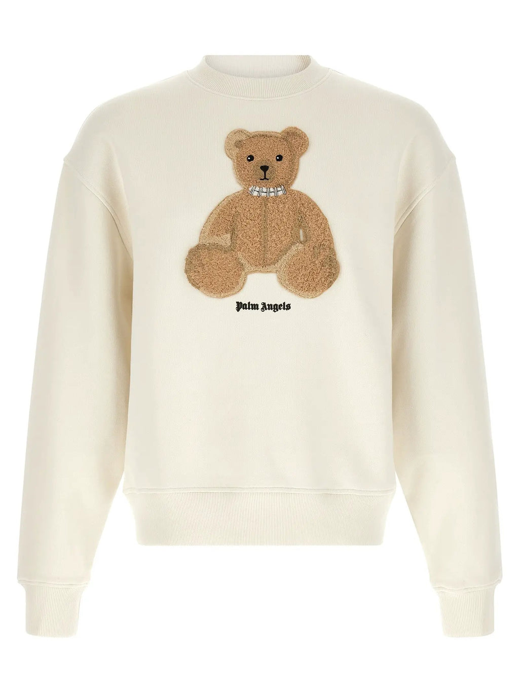 Sweat-shirt blanc en coton Palm Angels