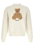 Sweat-shirt blanc en coton Palm Angels