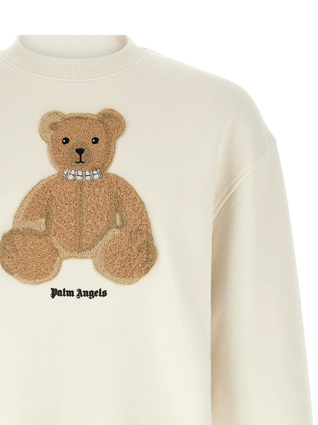 Sweat-shirt blanc en coton Palm Angels